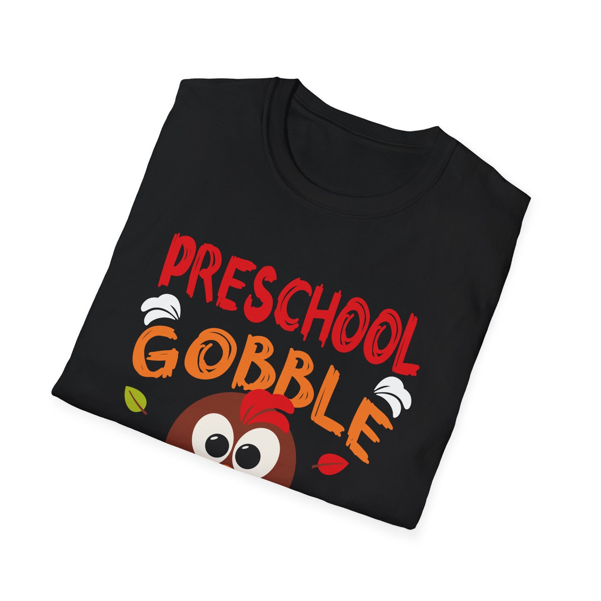 Thanksgiving Preschool Gobble Squad T-Shirt, Holiday Tee, Turkey Shirt, Family Gatherings, Autumn Apparel, Kids Fun Wear