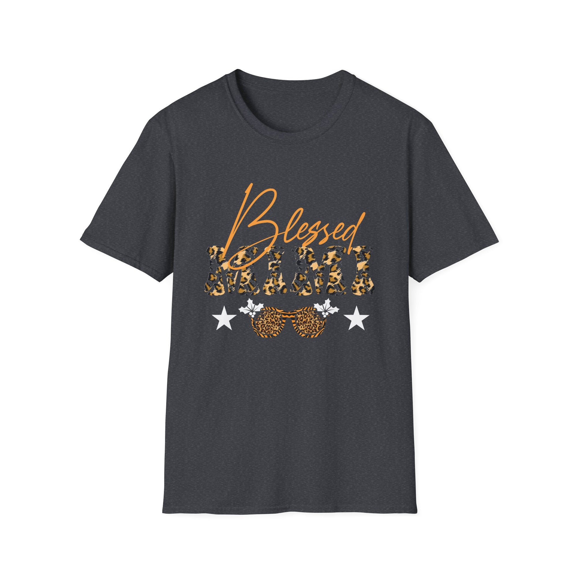 Blessed Leopard Print Unisex T-Shirt, Faith-Based Gift, Motivational Top, Everyday Wear, Spiritual Apparel