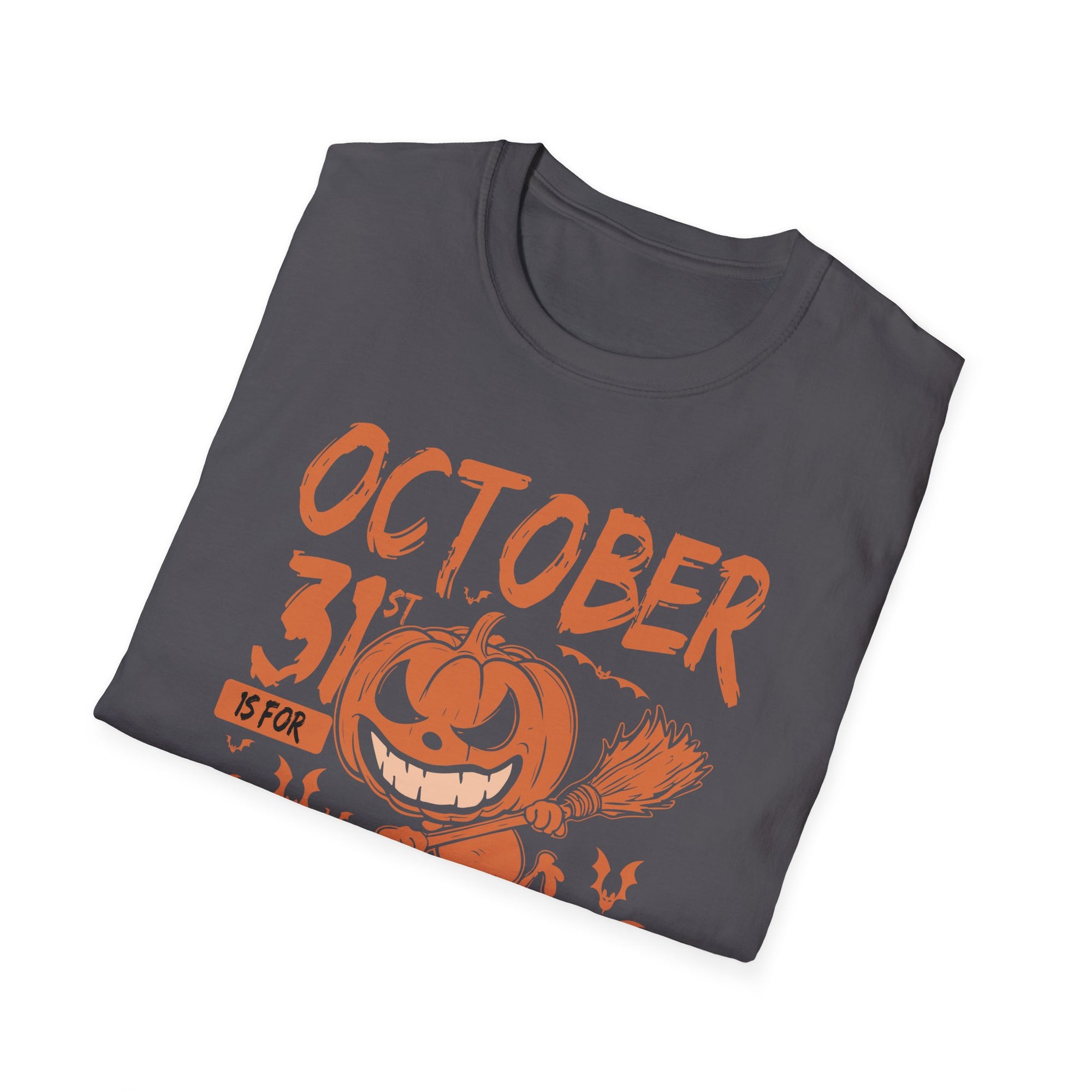 Halloween Unisex T-Shirt - October 31st, Spooky Fun, Fall Fashion, Pumpkin Graphic Tee, Trick or Treat, October Apparel