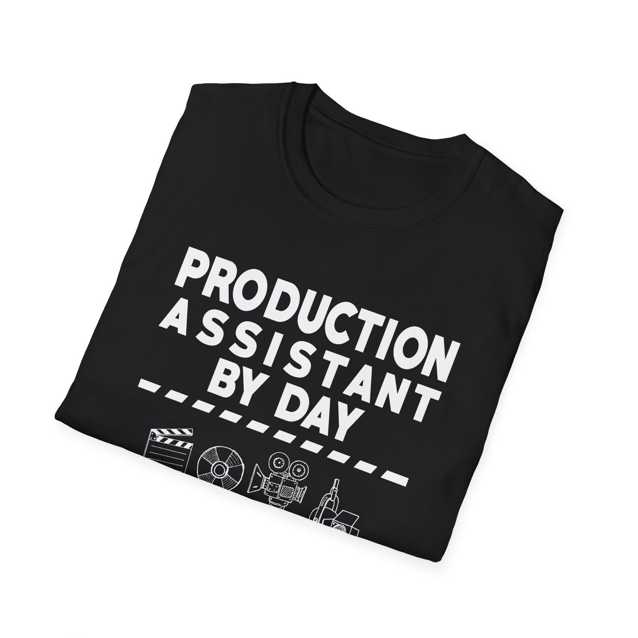 Production Assistant T-Shirt, Creative Gift for Filmmakers, Movie Lover Apparel, Fun Work Shirt, Casual Graphic Tee