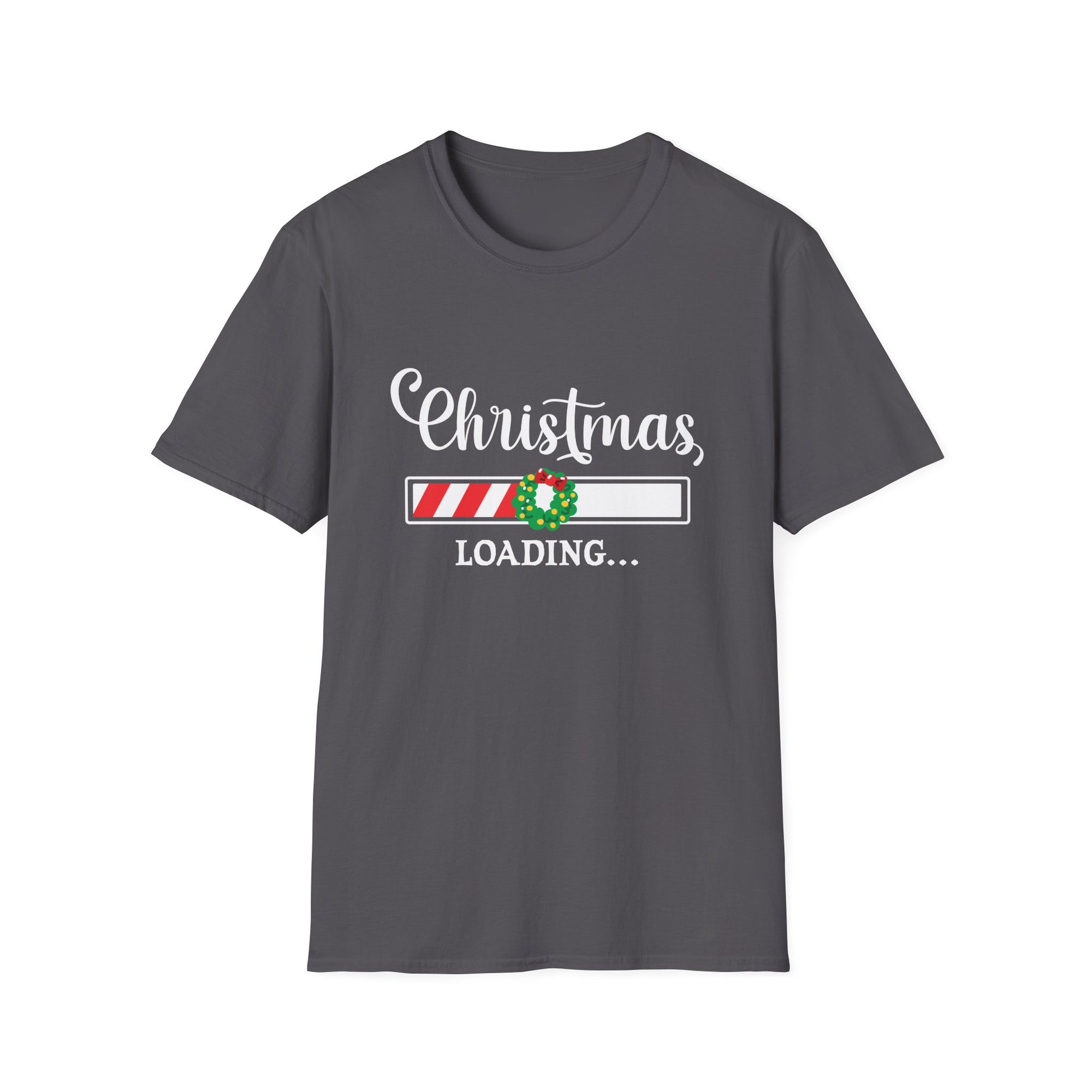 Christmas Loading Unisex Softstyle T-Shirt, Festive Tee, Holiday Apparel, Gift for Him/Her, Cute Christmas Shirt