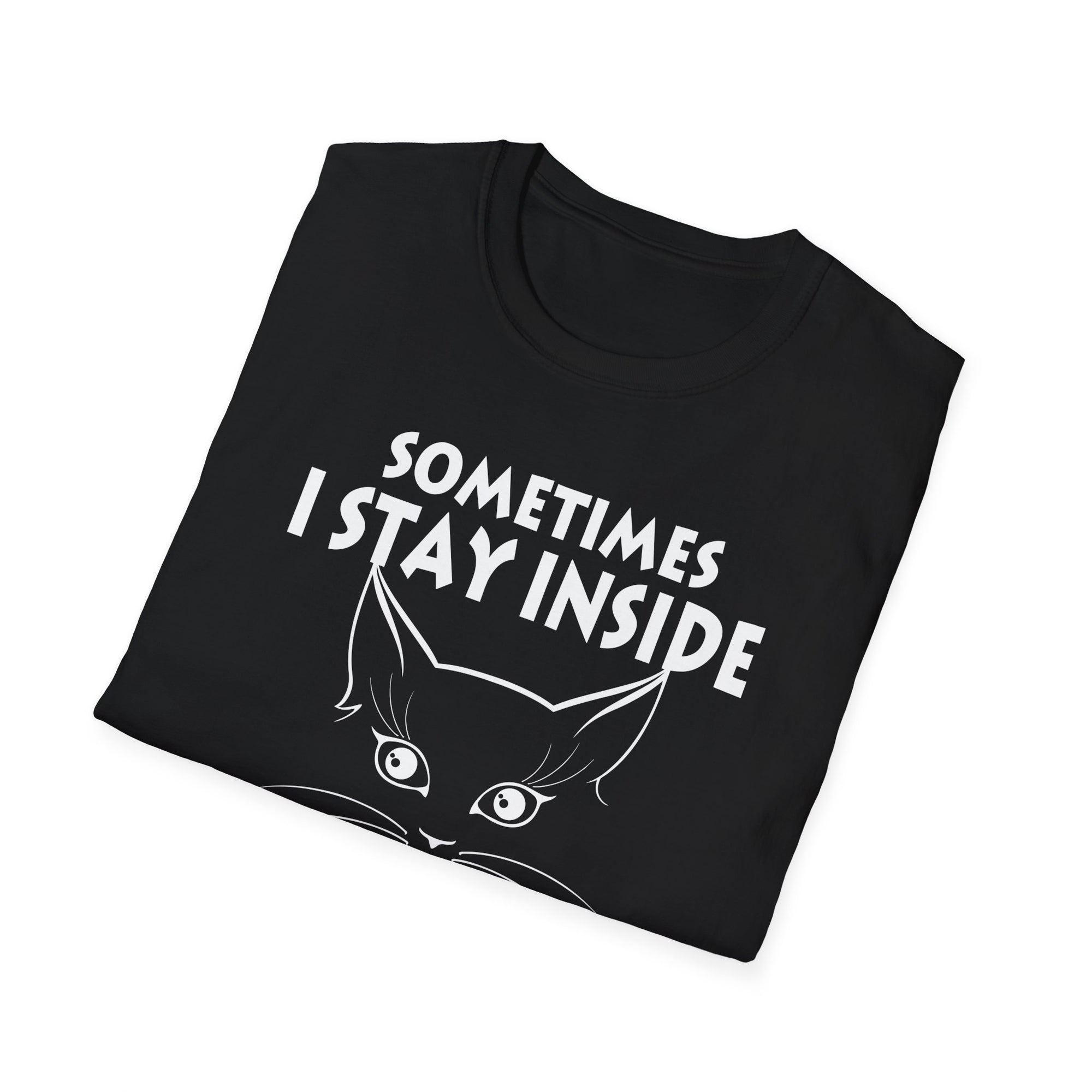 Cozy Cat Lover T-Shirt - Funny Quote Tee for Introverts, Gifts for Cat Owners, Perfect for Pet Lovers, Birthday, Casual Wear, Self-Care