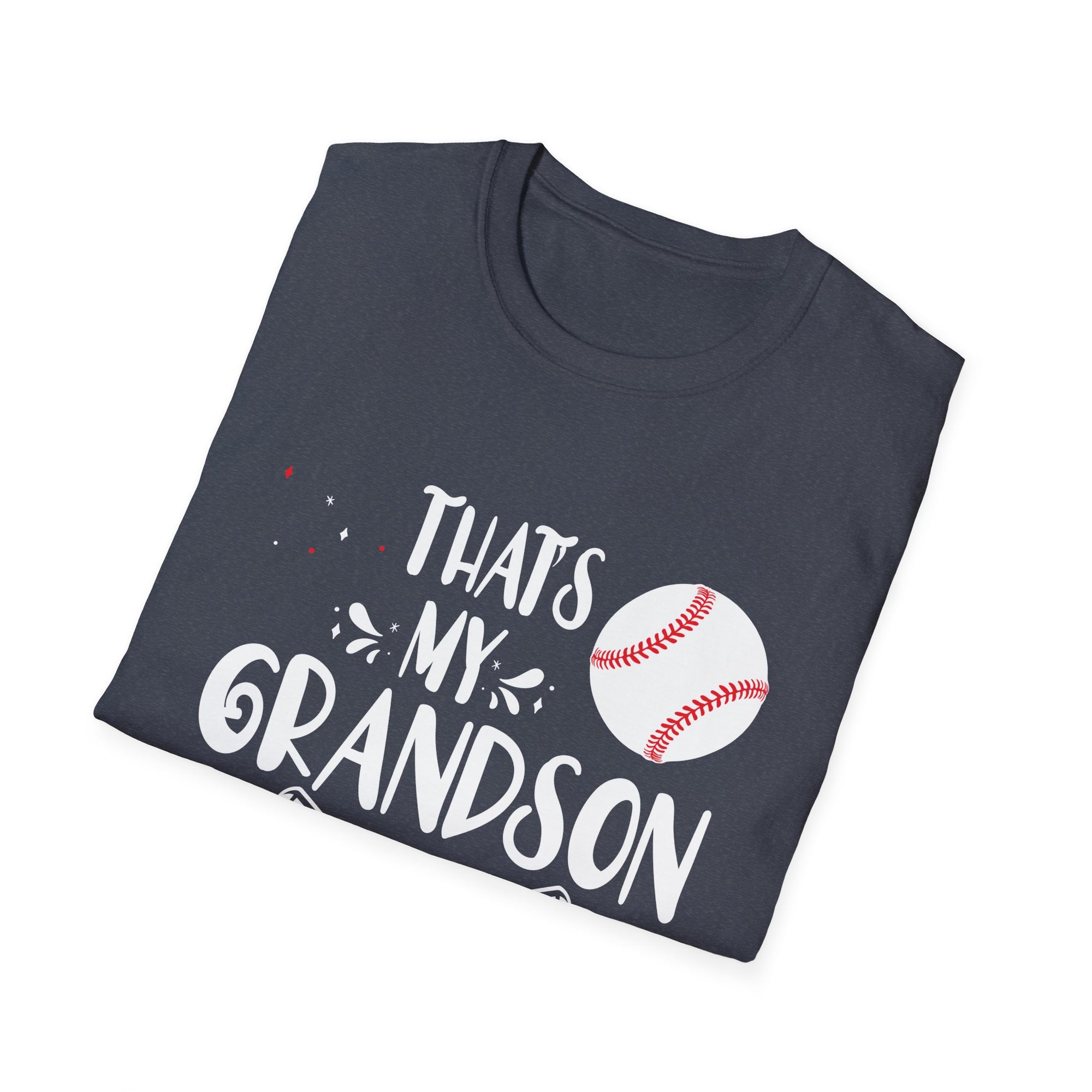 Baseball Grandson T-Shirt | Unisex Sports Tee for Proud Grandparents | Gift for Baseball Lovers, Family Reunion, Birthday, Sports Events