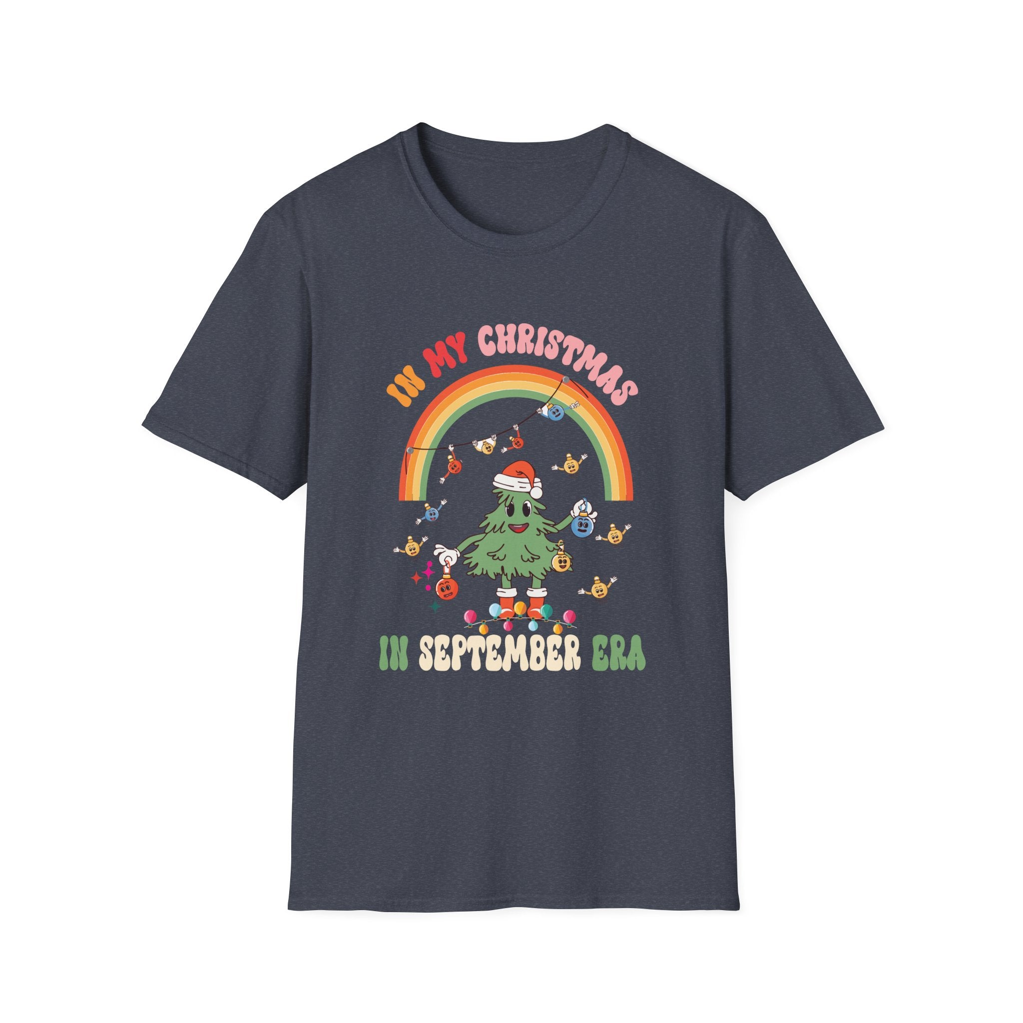 In My Christmas In September Era Summer Christmas Groovy T-Shirt