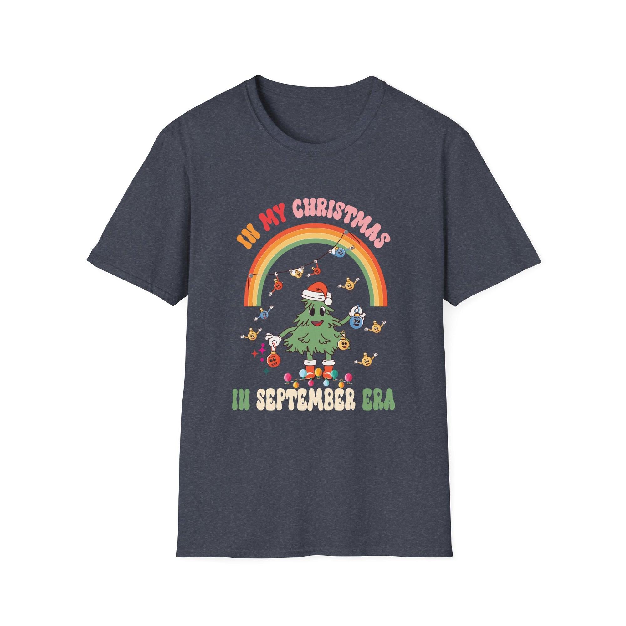 In My Christmas In September Era Summer Christmas Groovy T-Shirt
