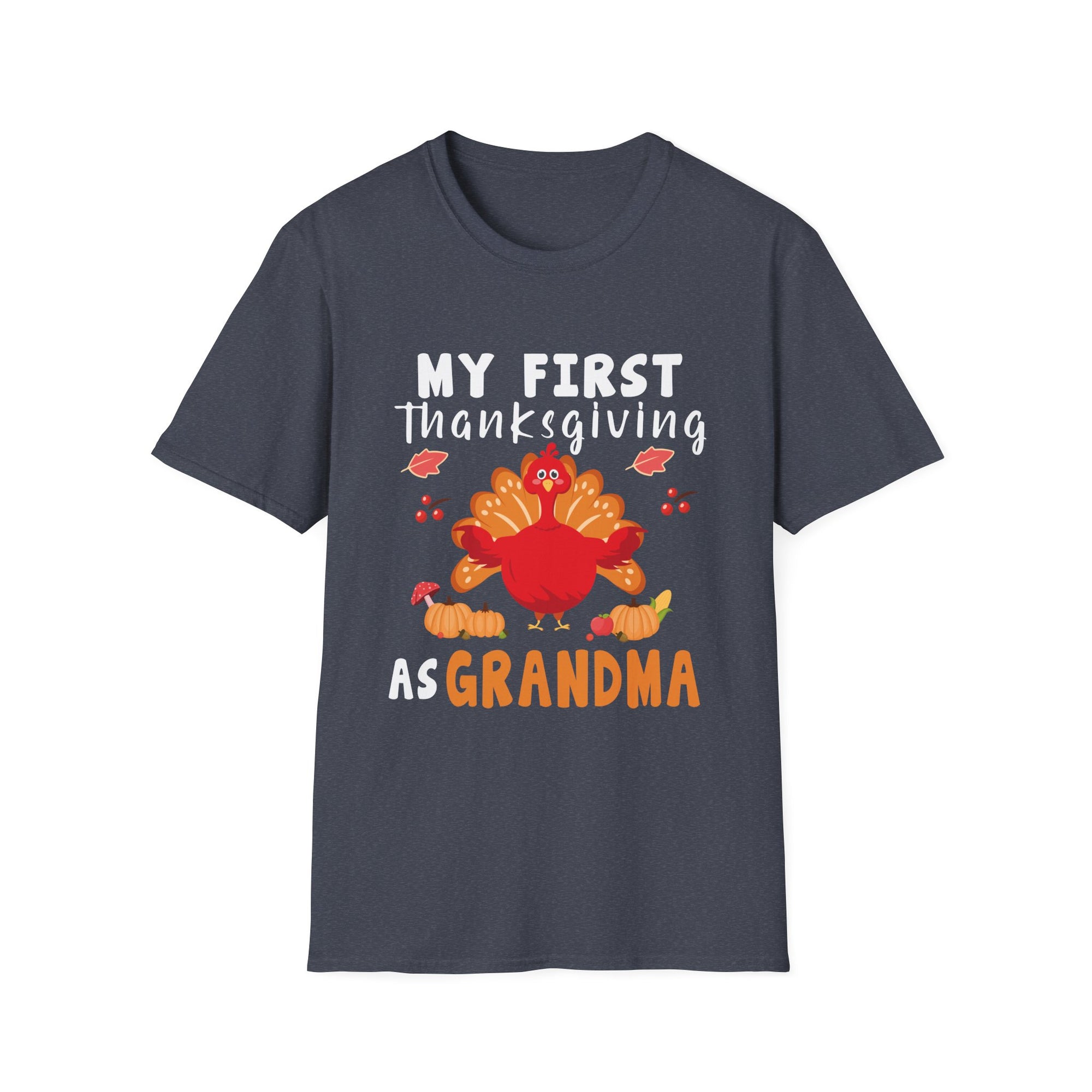 My First Thanksgiving as Grandma T-Shirt, Cute Thanksgiving Tee, Family Gathering Apparel, Kids First Thanksgiving Shirt, Fall Holiday Gift