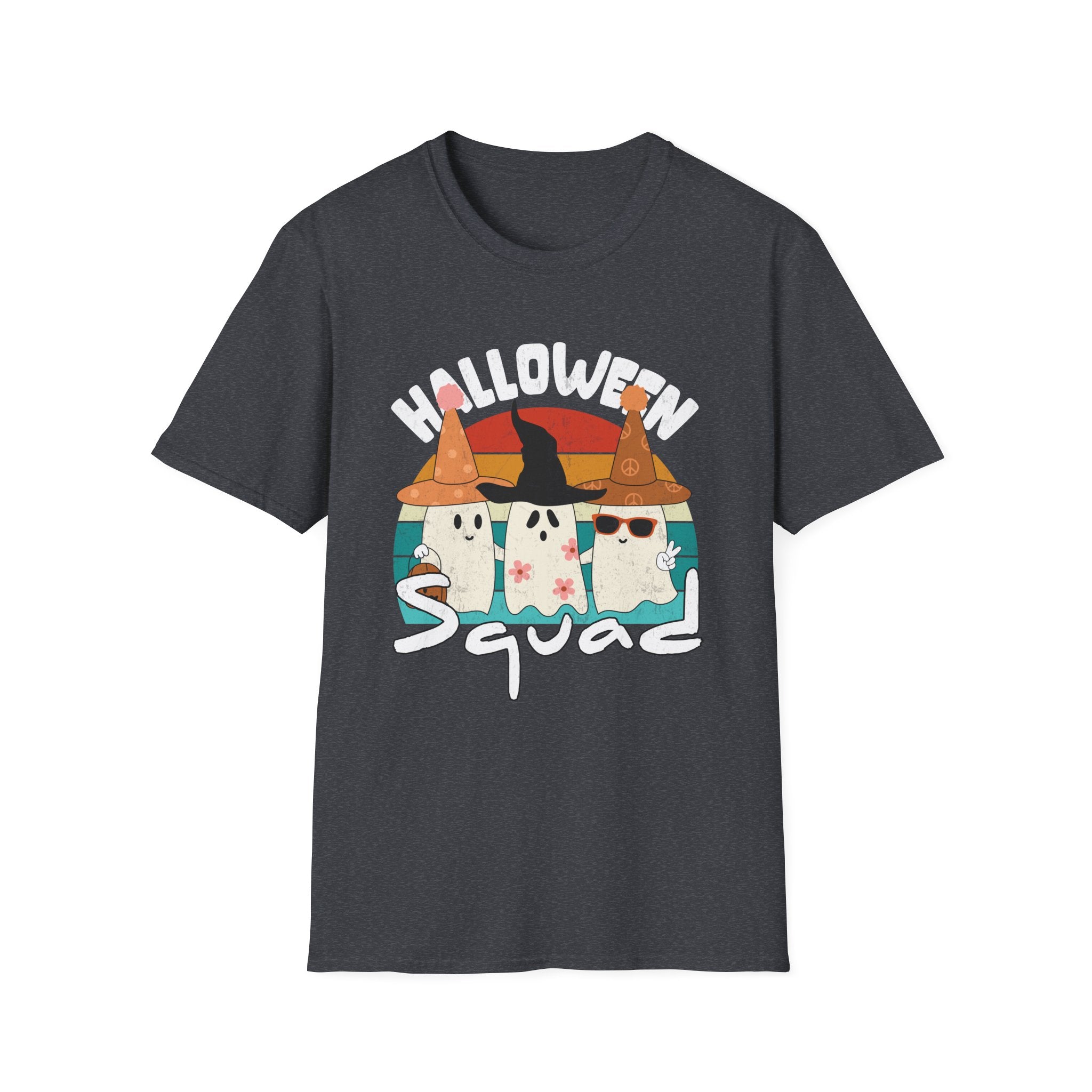 Halloween Squad Unisex Softstyle T-Shirt | Spooky, Fun Tee for Halloween Celebrations, Ghost Lovers, Costume Parties, Fall Festivals
