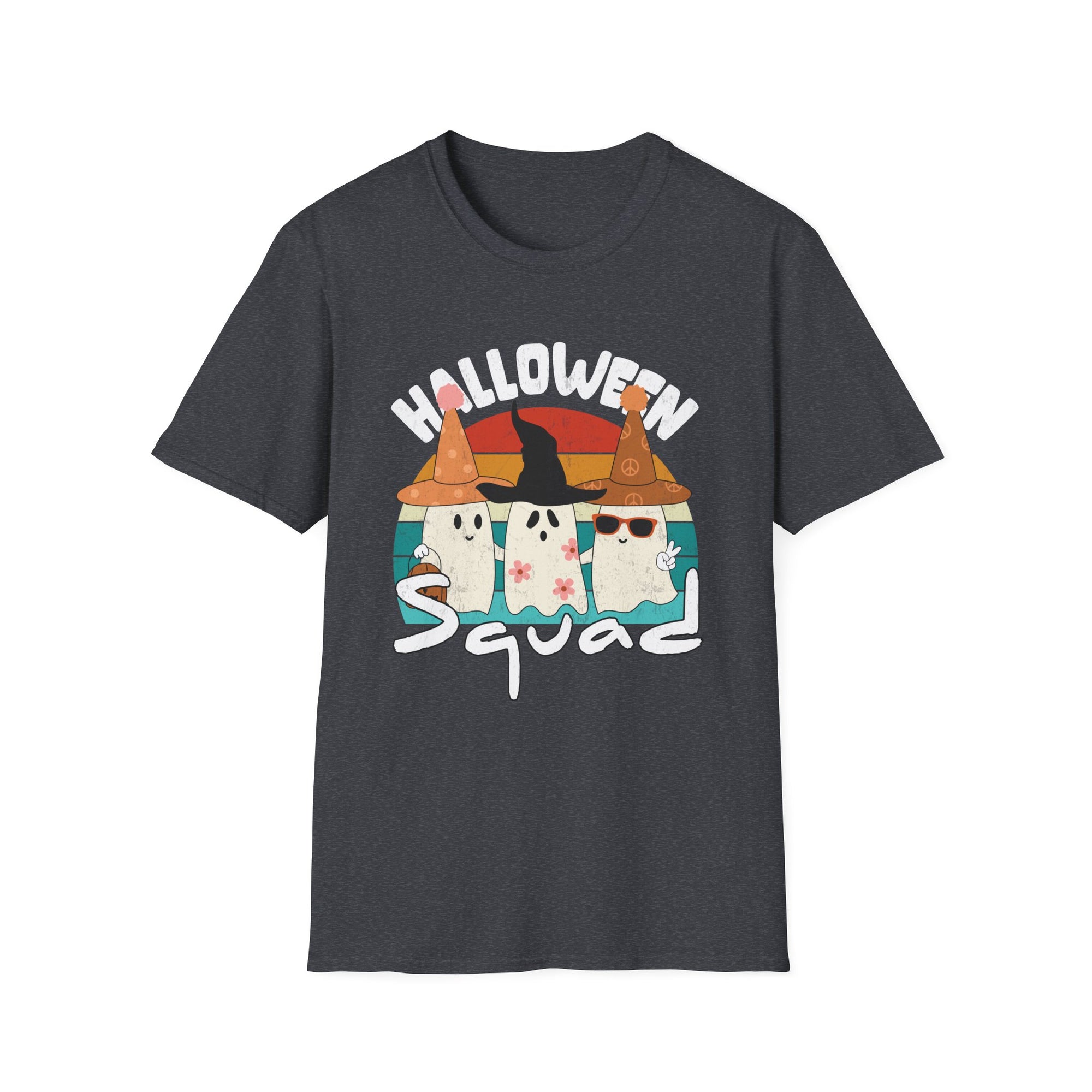 Halloween Squad Unisex Softstyle T-Shirt | Spooky, Fun Tee for Halloween Celebrations, Ghost Lovers, Costume Parties, Fall Festivals