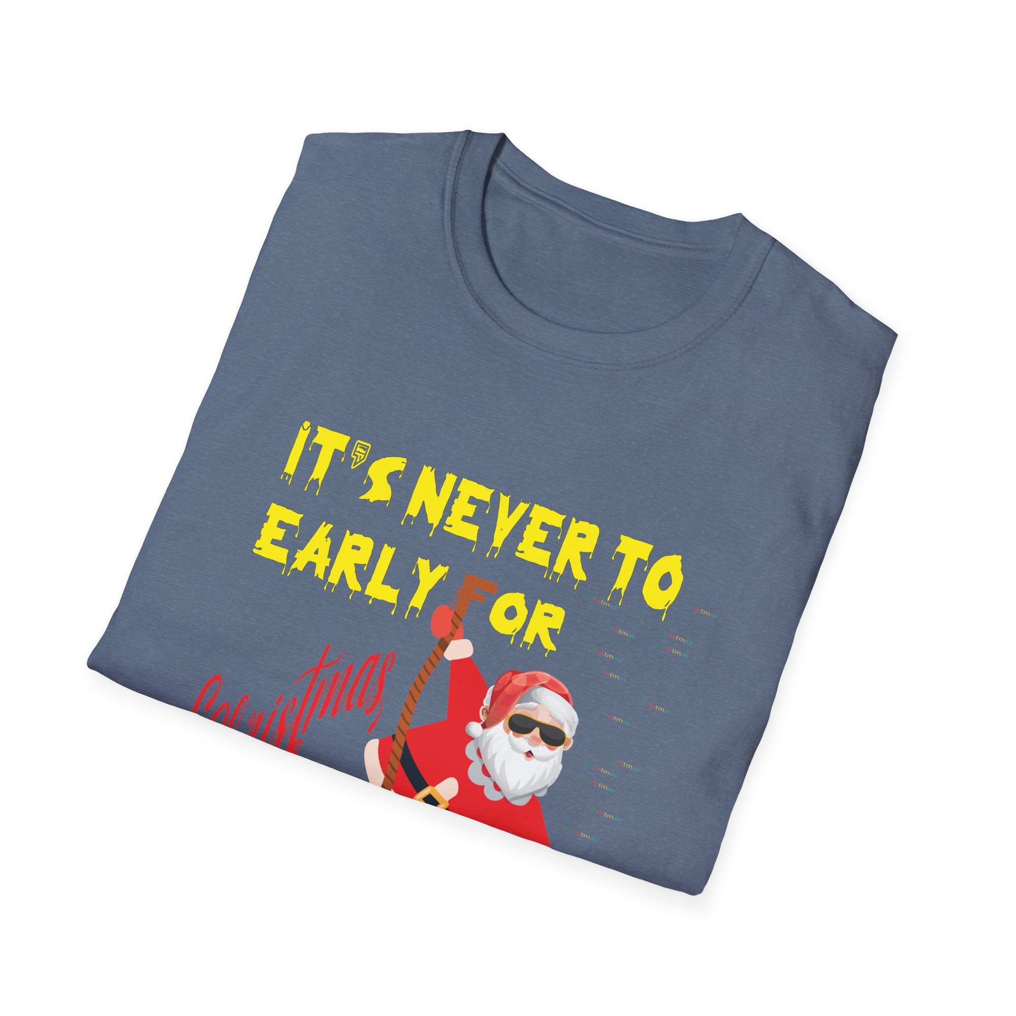 Christmas Santa Graphic Tee, Funny Holiday Shirt, Unisex Casual Wear, Gift for Him/Her, Festive T-Shirt