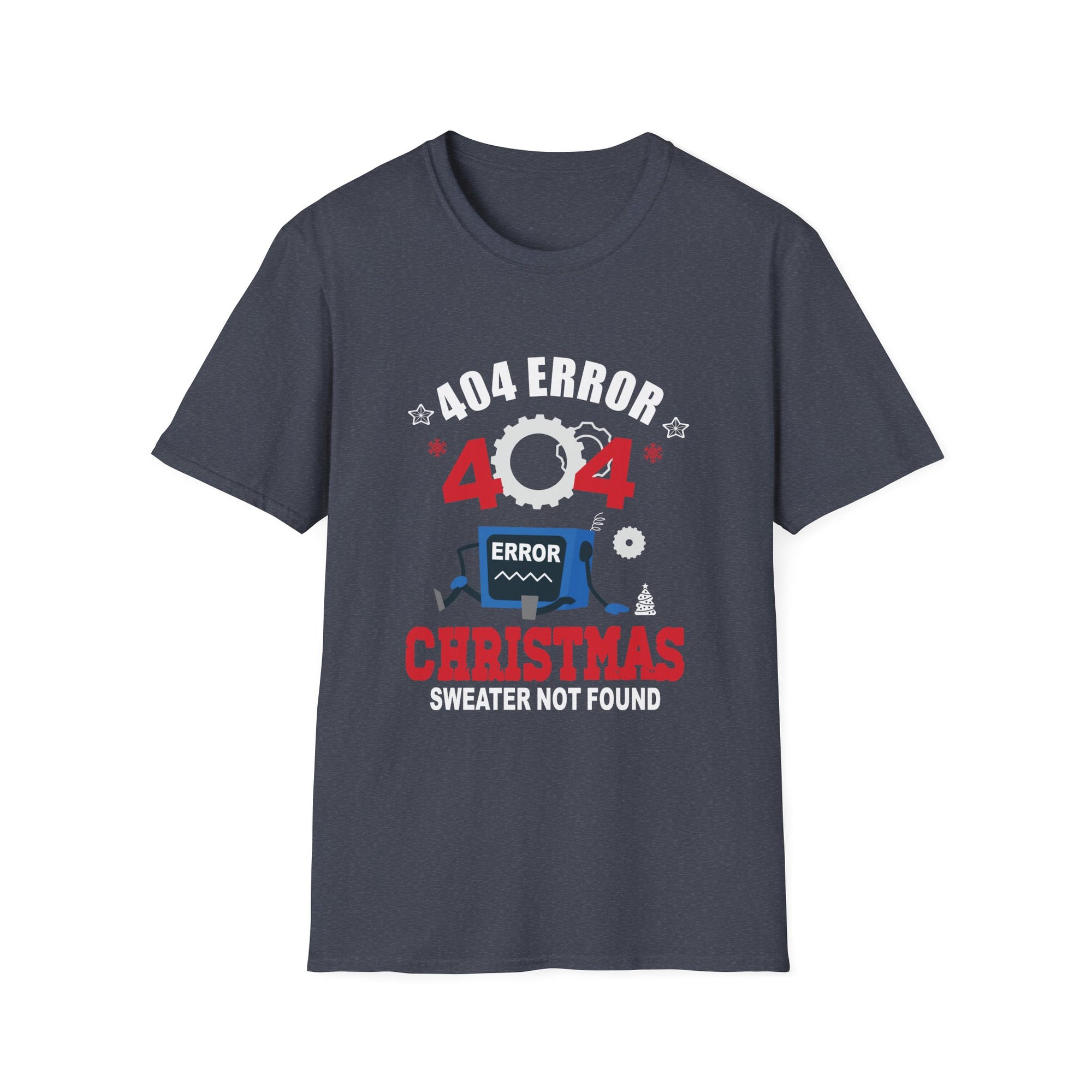 404 Error T-Shirt - Funny Tech Humor Tee, Unisex Gift for Programmers, Fun Christmas Apparel, Geeky Top, Quirky Design