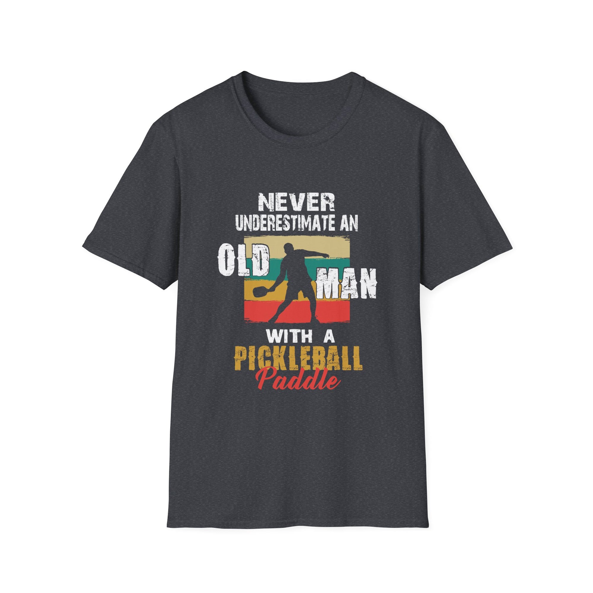 Never Underestimate an Old Man with a Pickleball Paddle T-Shirt, Funny Pickleball Shirt, Gift for Dad, Sports Humor Tee, Pickleball [...]