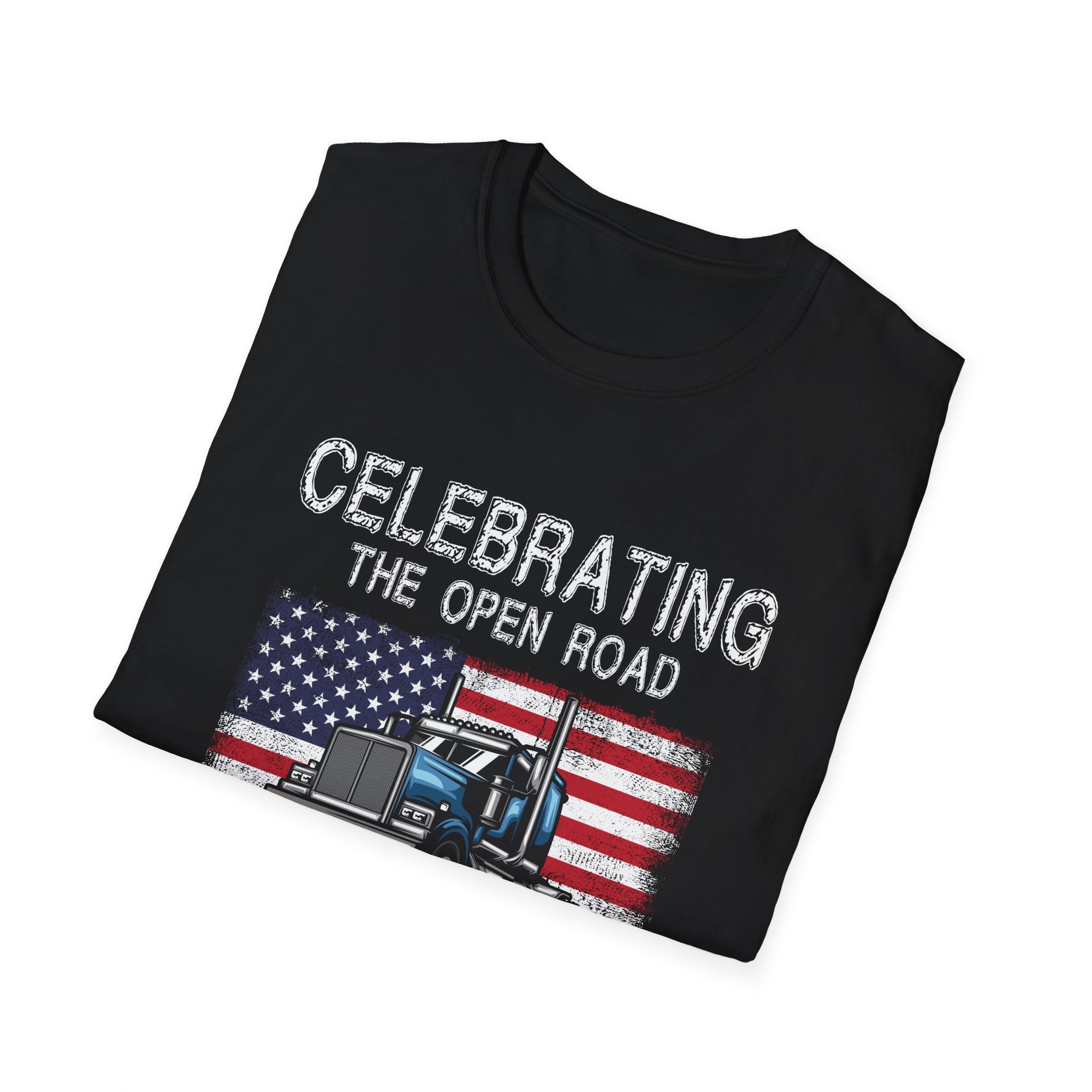 Open Road Celebrating Unisex T-Shirt - Perfect Gift for Truck Drivers, Road Trip Lovers, Independence Day, Adventure Seekers, and [...]