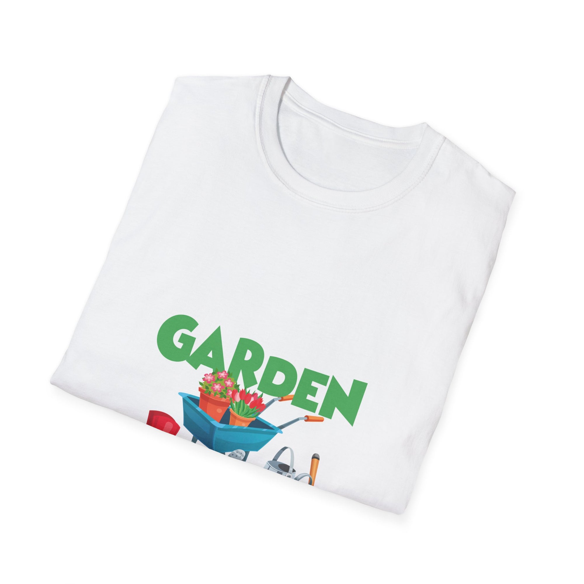 Garden Dog Lover T-Shirt, Unisex Gardening Tee, Pet Owner Gift, Hobbyist Apparel, Floral Graphic Tee, Outdoor Fun Clothing