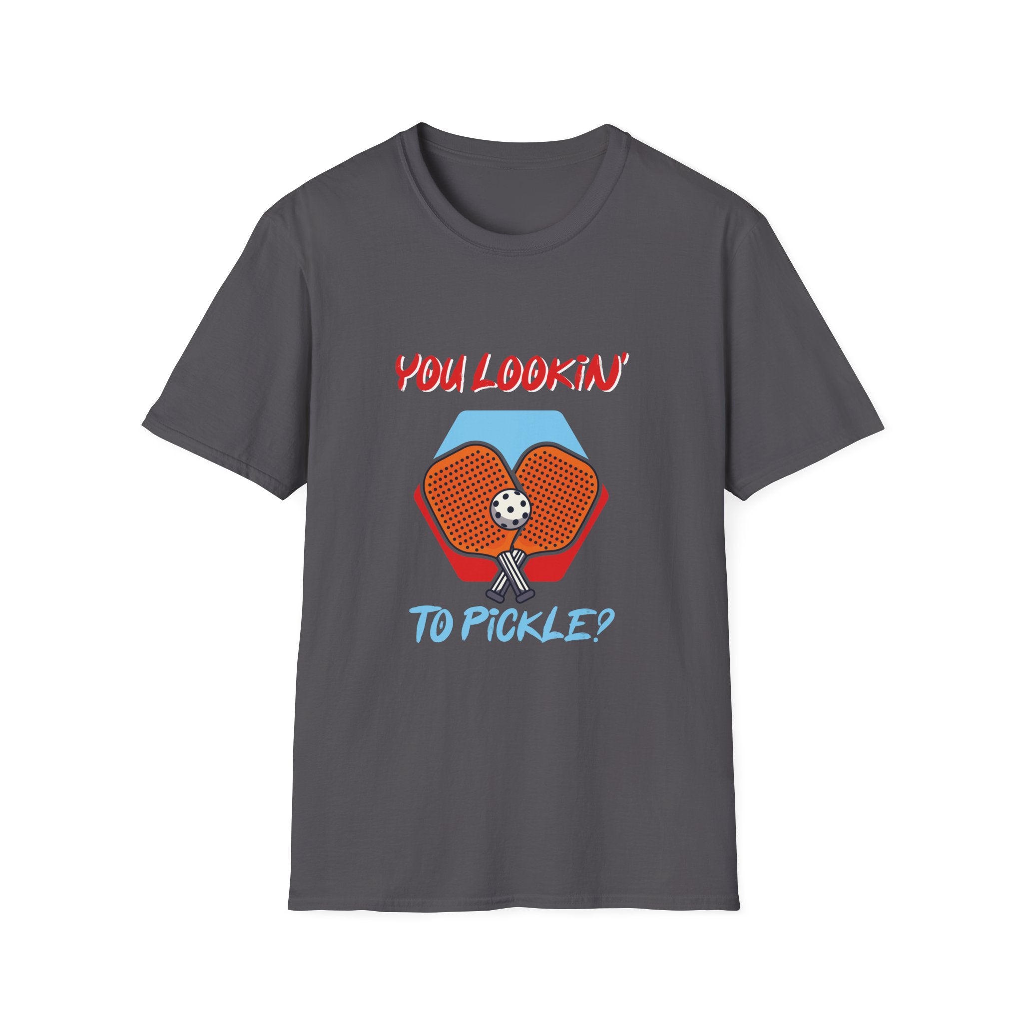 You Lookin' to Pickle? Unisex Softstyle T-Shirt | Fun Pickleball Tee, Sportswear, Gift for Athletes, Casual Style, Trendy Apparel