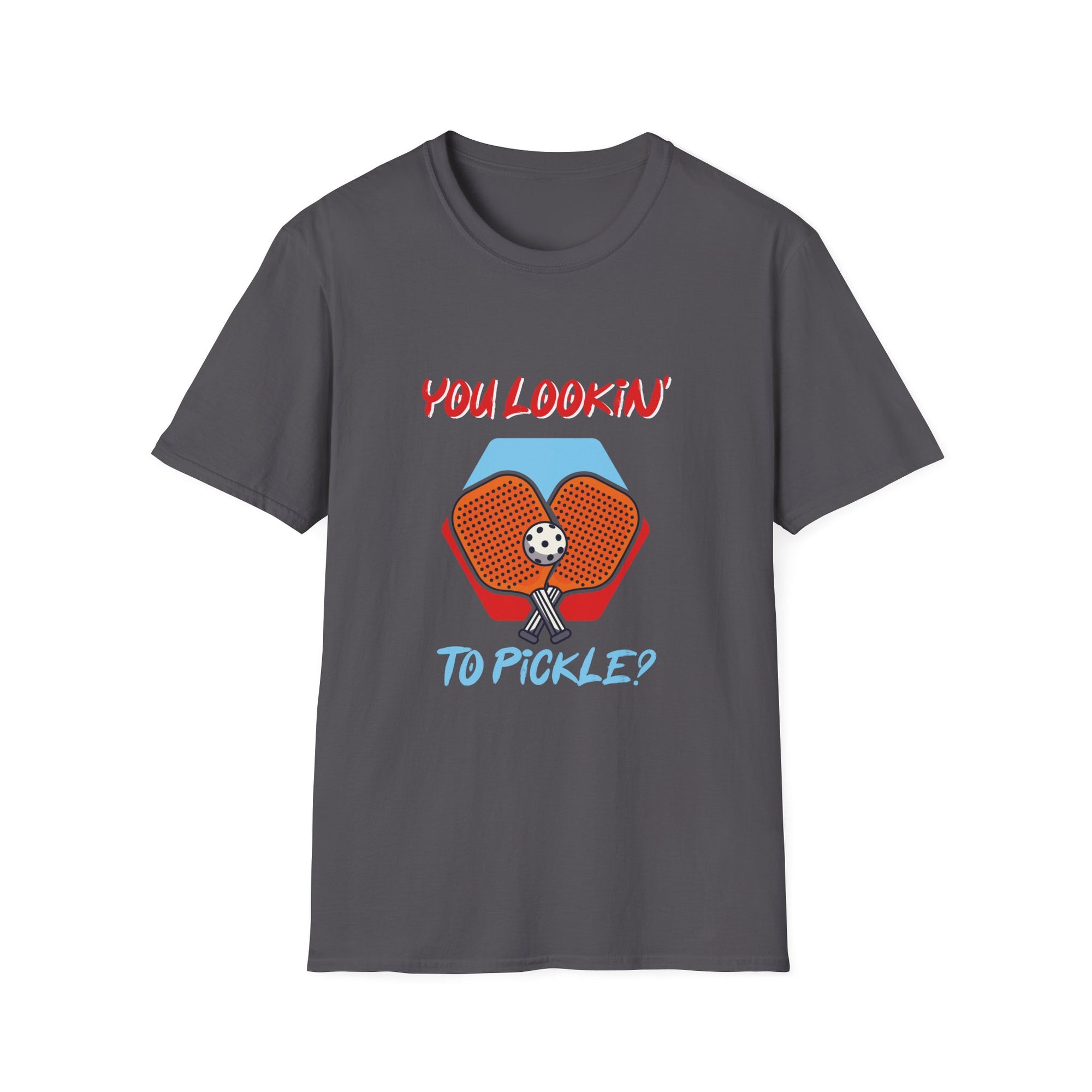 You Lookin' to Pickle? Unisex Softstyle T-Shirt | Fun Pickleball Tee, Sportswear, Gift for Athletes, Casual Style, Trendy Apparel