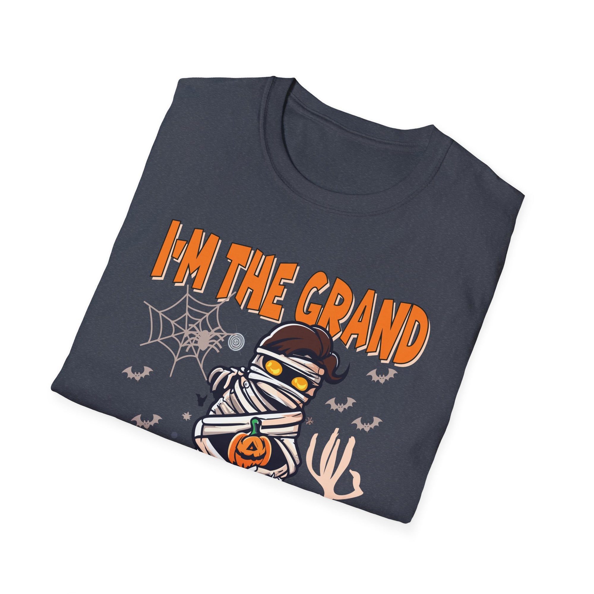 Halloween Mummy T-Shirt - I'm the Grand Mummy, Spooky Fun Tee, Fall Apparel, Unisex Party Shirt, Halloween Costume Top