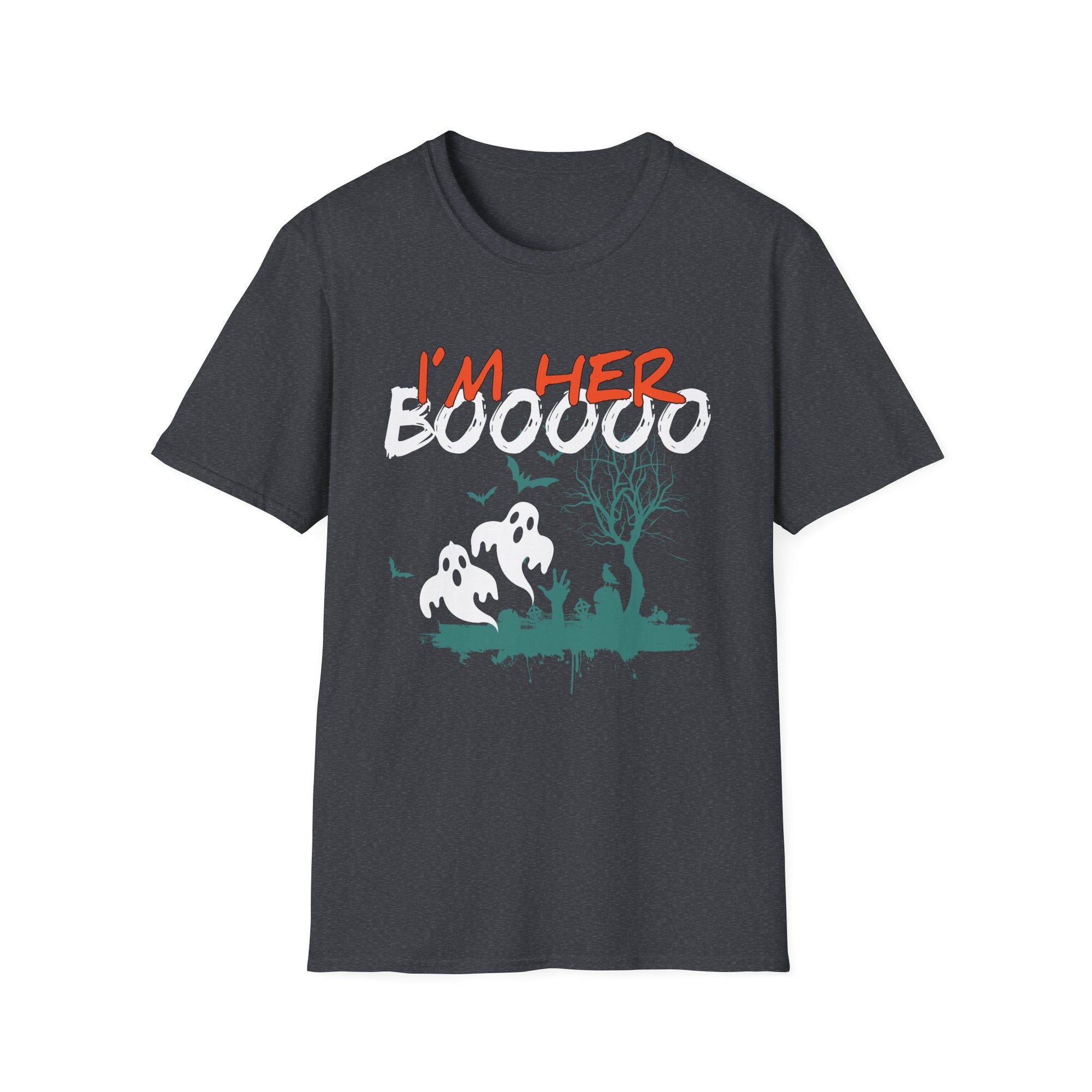 Halloween Couple's Tee - I'm Her Boooooo, Spooky T-Shirt, Unisex Halloween Shirt, Ghost Lover Tee, Fun Halloween Apparel, Holiday Gift Idea