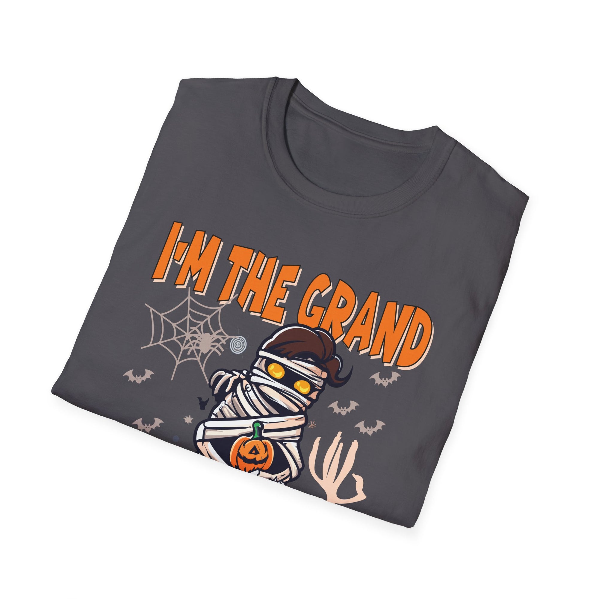 Halloween Mummy T-Shirt - I'm the Grand Mummy, Spooky Fun Tee, Fall Apparel, Unisex Party Shirt, Halloween Costume Top