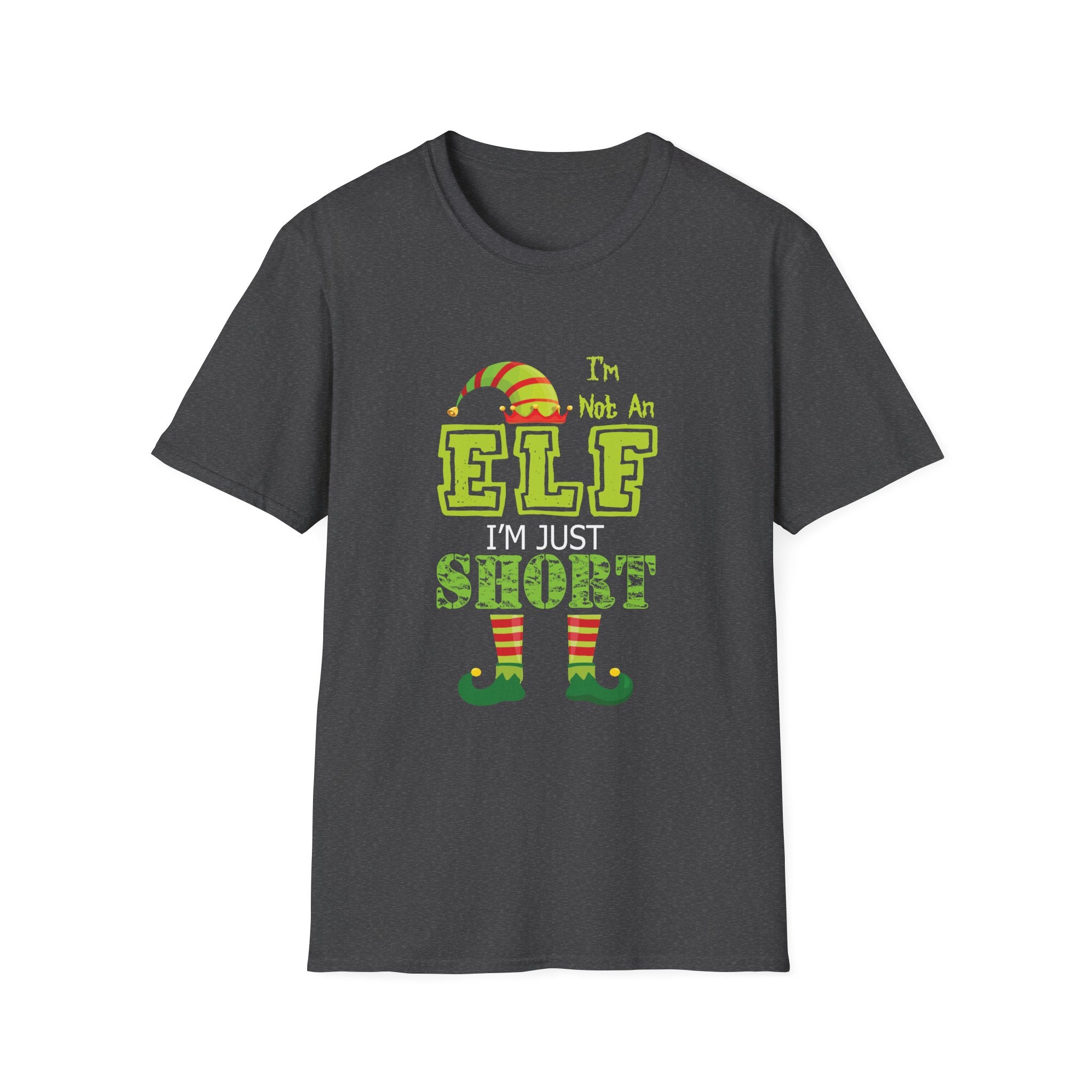 Funny Christmas T-Shirt - I'm Not An Elf, I'm Just Short - Unisex Softstyle Tee, Holiday Gift for Short People, Elf Humor Shirt, [...]