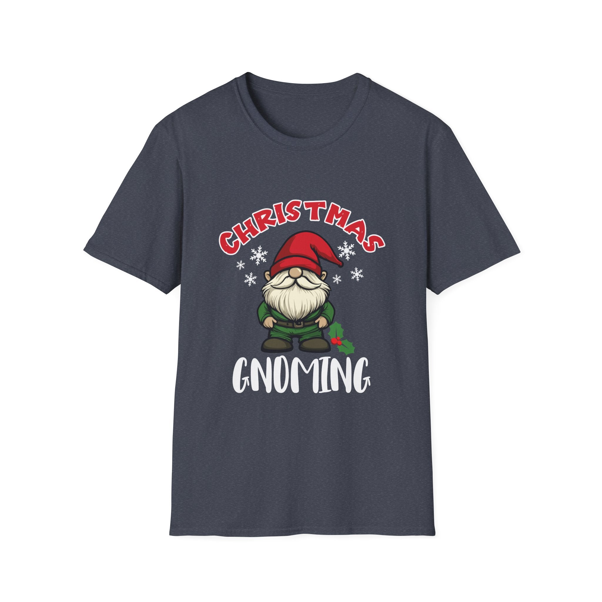 Christmas Gnoming T-Shirt, Unisex Holiday Tee, Cute Christmas Apparel, Gift for Gnome Lovers, Festive T-Shirt for Holiday Celebrations