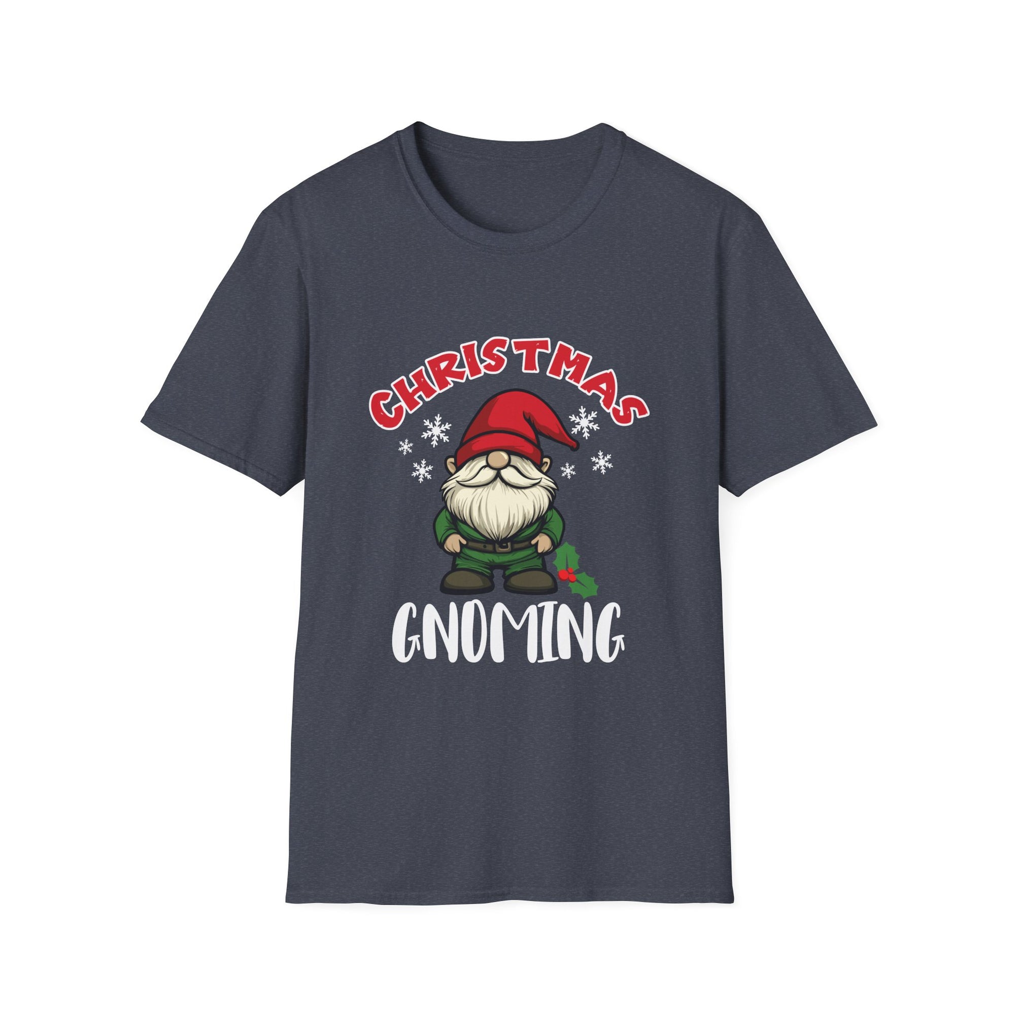 Christmas Gnoming T-Shirt, Unisex Holiday Tee, Cute Christmas Apparel, Gift for Gnome Lovers, Festive T-Shirt for Holiday Celebrations