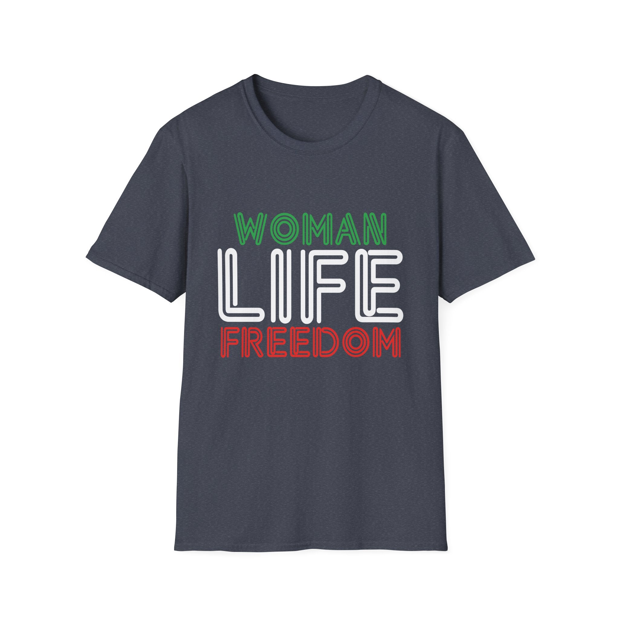 Empowering Women's Life Freedom T-Shirt - Unisex Softstyle, Equality Tee, Birthday Gift, Protest Wear, Casual Chic