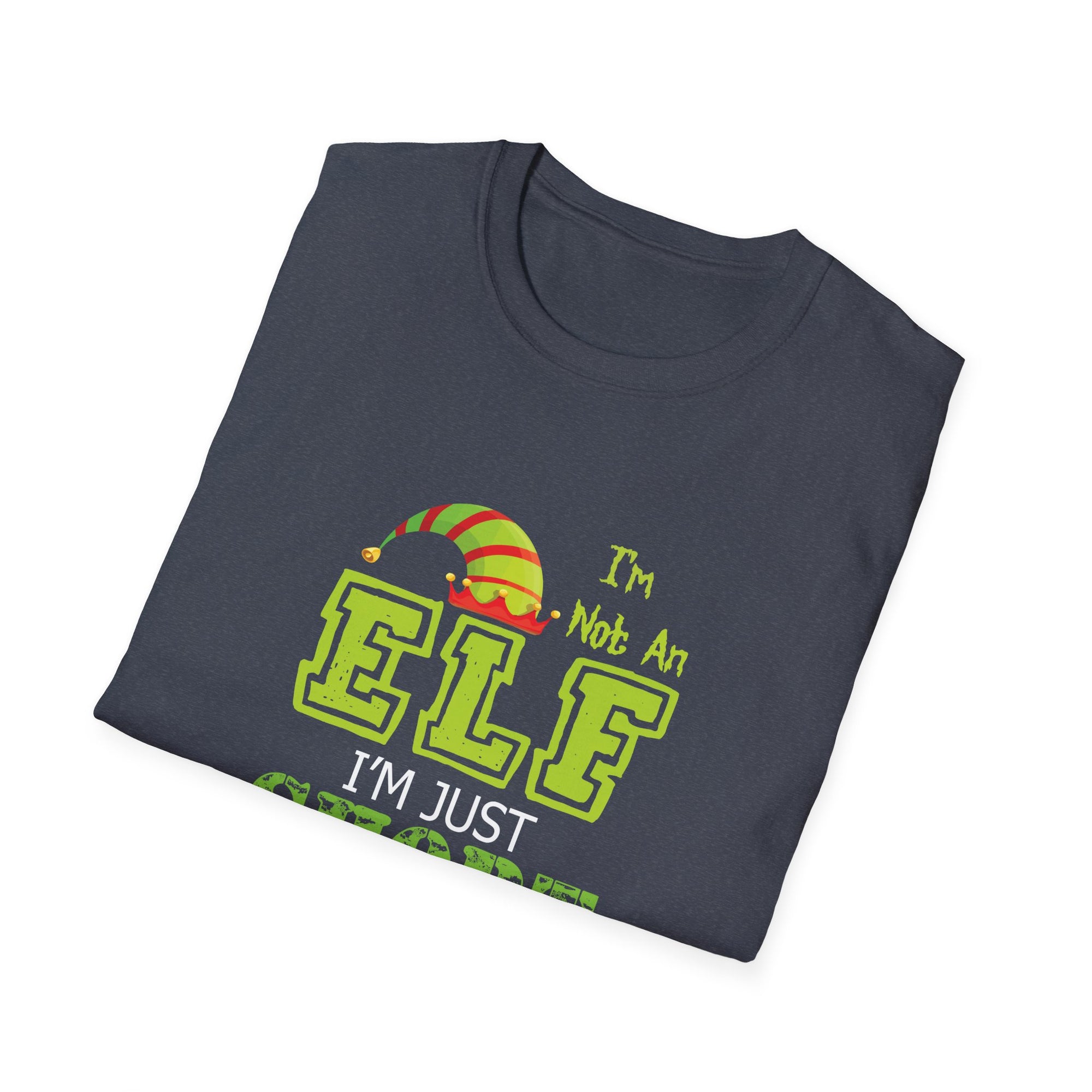 Funny Christmas T-Shirt - I'm Not An Elf, I'm Just Short - Unisex Softstyle Tee, Holiday Gift for Short People, Elf Humor Shirt, [...]