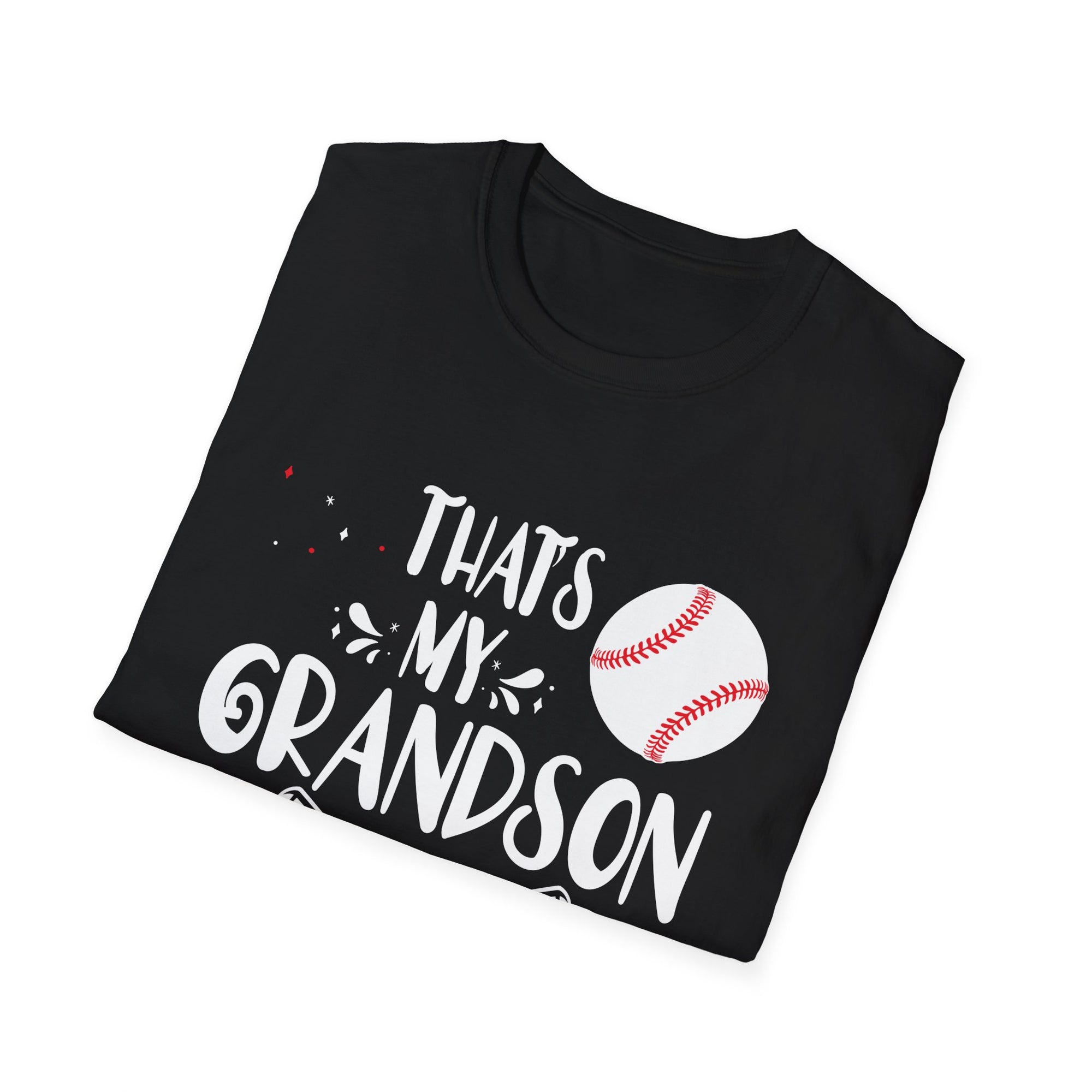 Baseball Grandson T-Shirt | Unisex Sports Tee for Proud Grandparents | Gift for Baseball Lovers, Family Reunion, Birthday, Sports Events