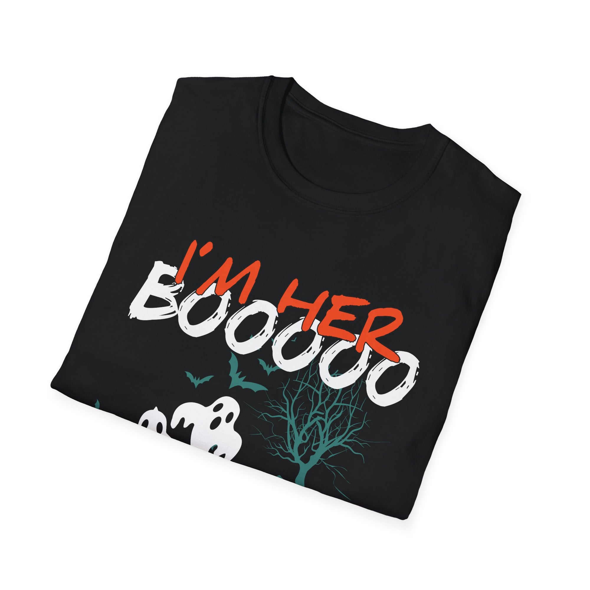 Halloween Couple's Tee - I'm Her Boooooo, Spooky T-Shirt, Unisex Halloween Shirt, Ghost Lover Tee, Fun Halloween Apparel, Holiday Gift Idea