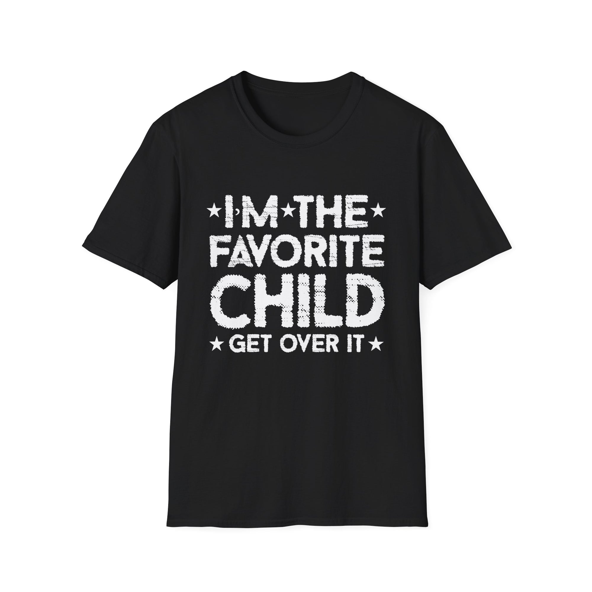 Funny Favorite Child T-Shirt, Unisex Softstyle Tee, Family Humor Shirt, Gifts for Siblings, Casual Wear, Birthday Gift