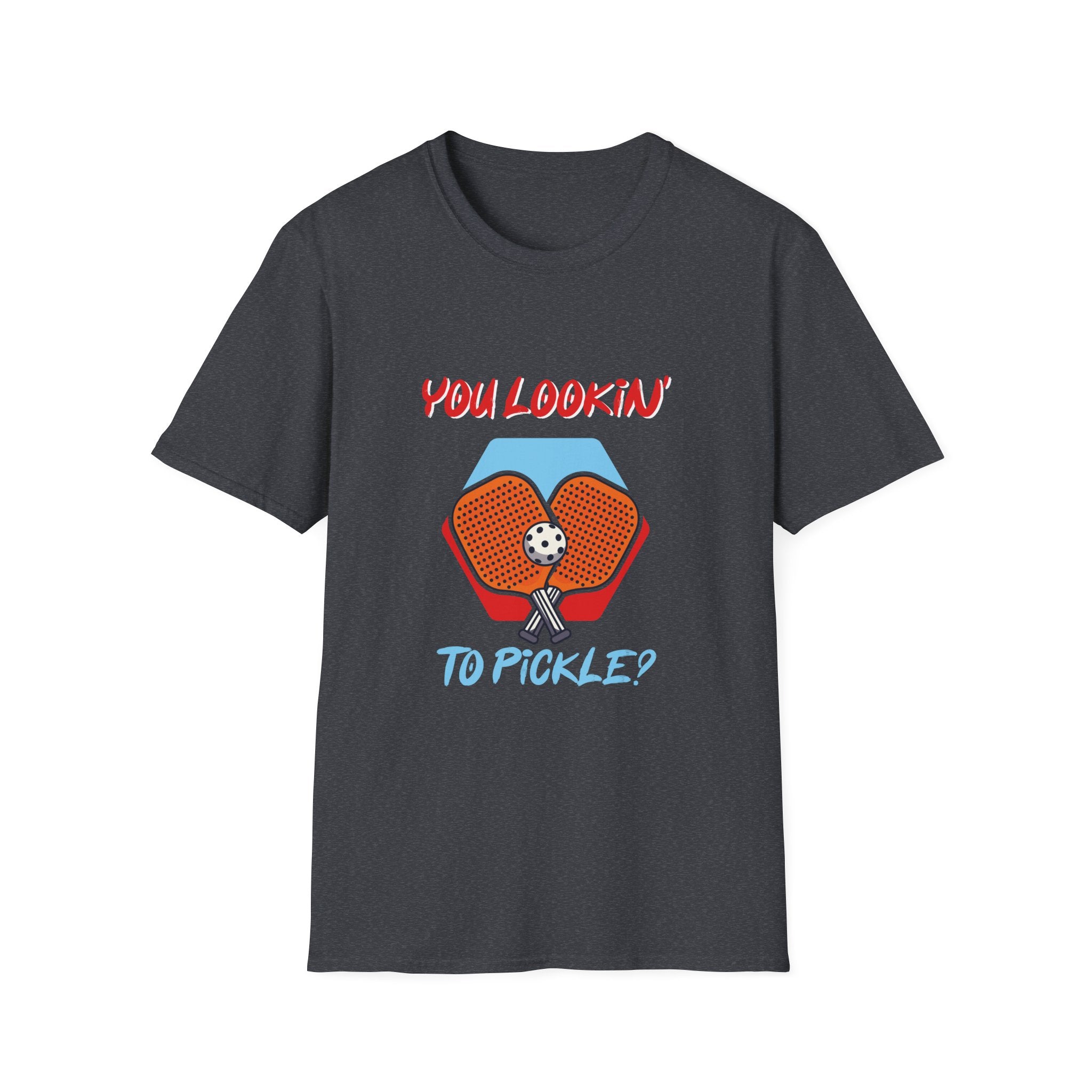You Lookin' to Pickle? Unisex Softstyle T-Shirt | Fun Pickleball Tee, Sportswear, Gift for Athletes, Casual Style, Trendy Apparel