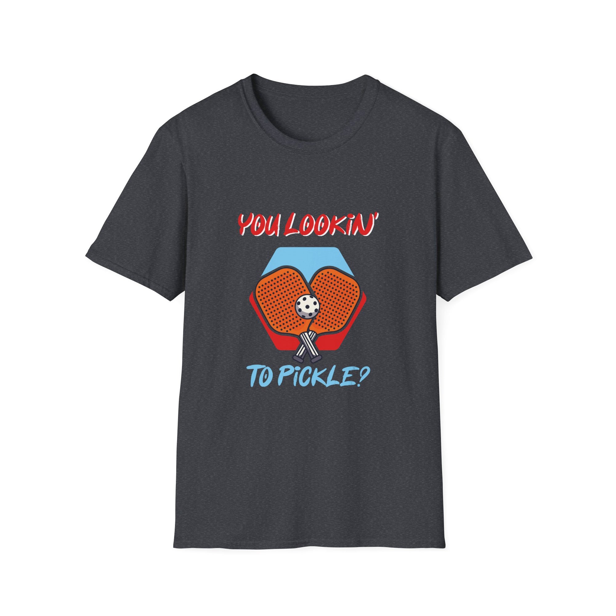 You Lookin' to Pickle? Unisex Softstyle T-Shirt | Fun Pickleball Tee, Sportswear, Gift for Athletes, Casual Style, Trendy Apparel