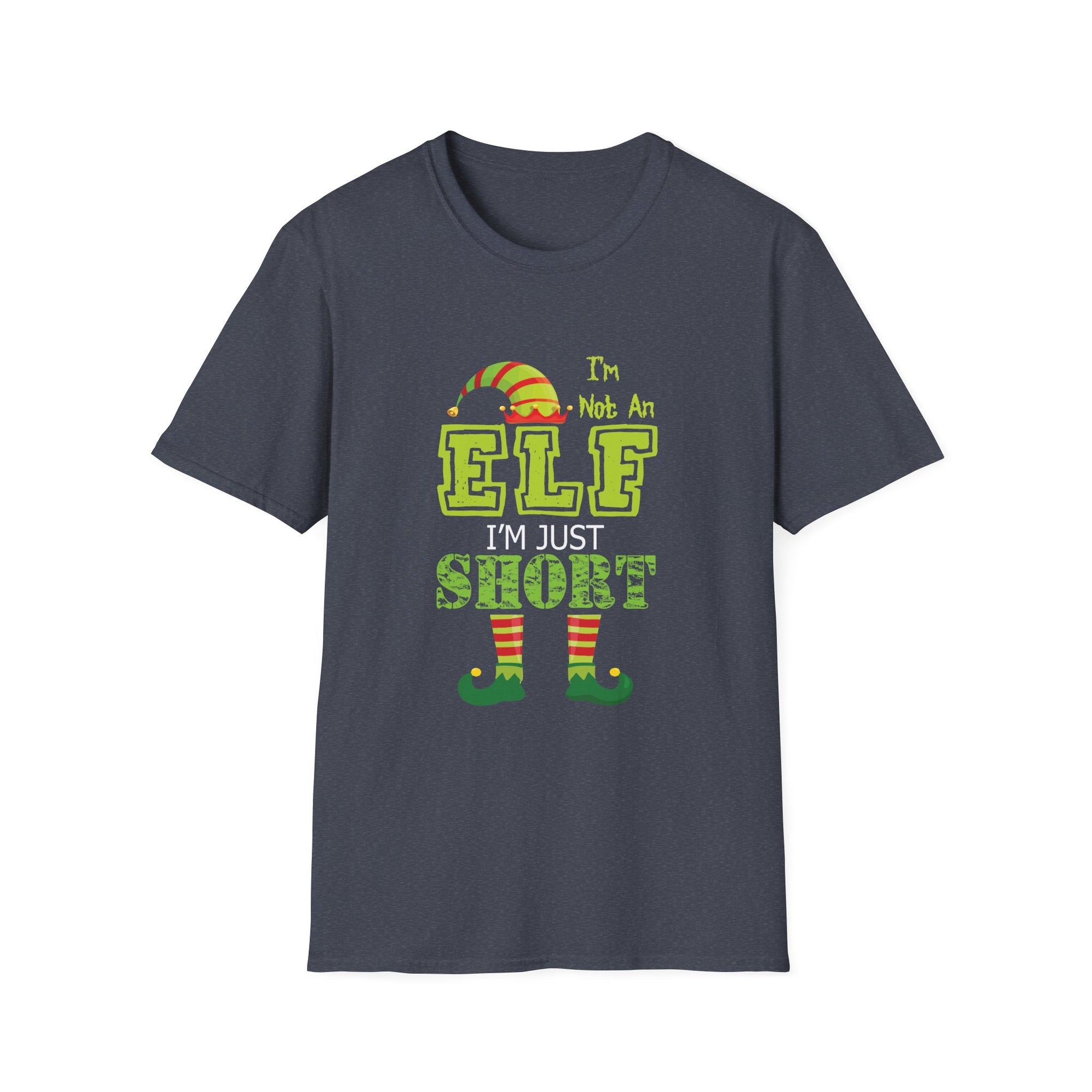 Funny Christmas T-Shirt - I'm Not An Elf, I'm Just Short - Unisex Softstyle Tee, Holiday Gift for Short People, Elf Humor Shirt, [...]
