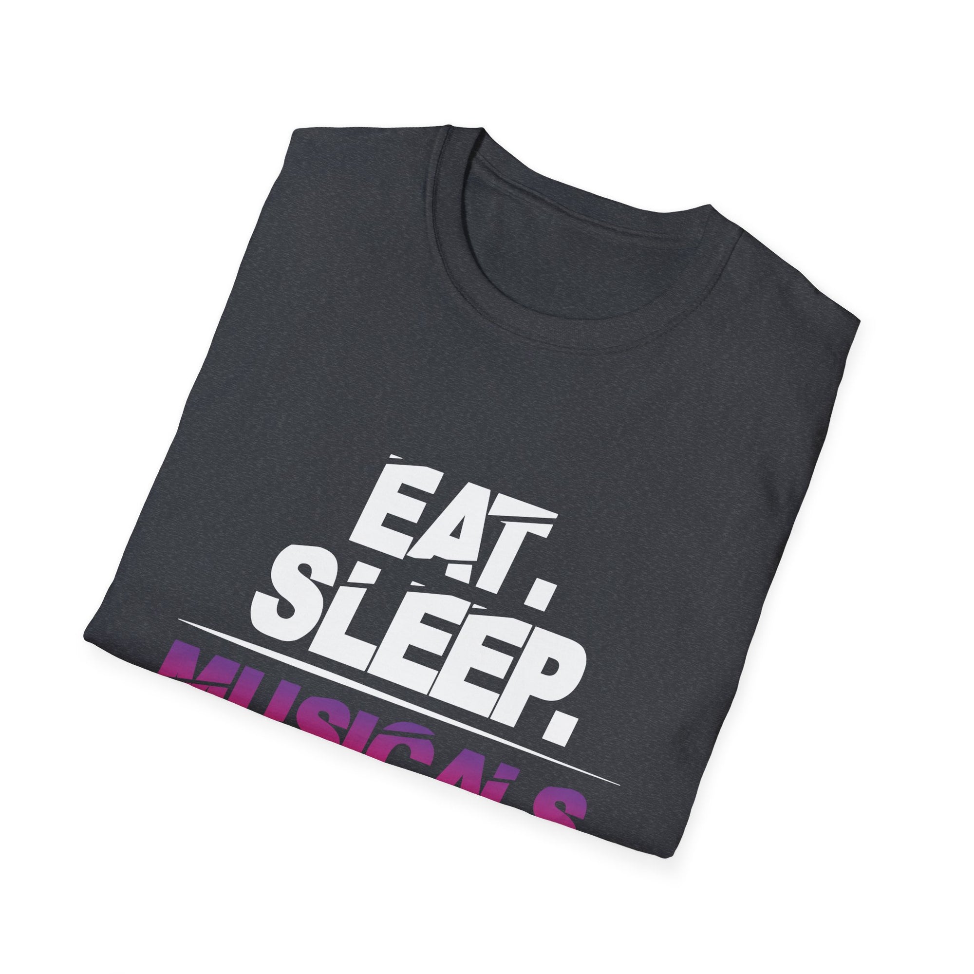 Musical Enthusiast T-Shirt | Eat Sleep Musicals Repeat | Gift for Theater Lovers