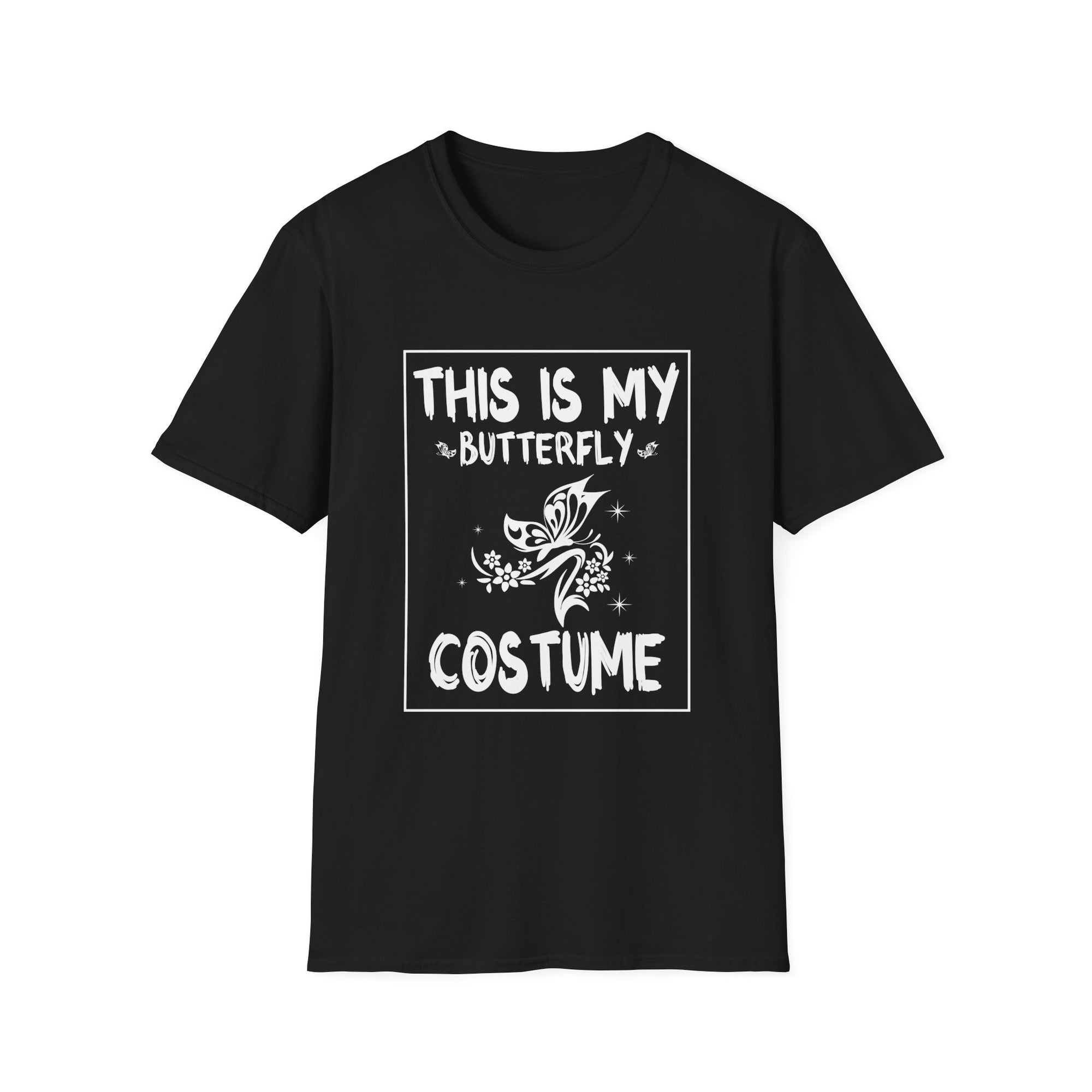 Butterfly Costume Unisex Softstyle T-Shirt, Funny Halloween Shirt, Graphic Tee, Gift for Kids and Adults, Cute Costume Top