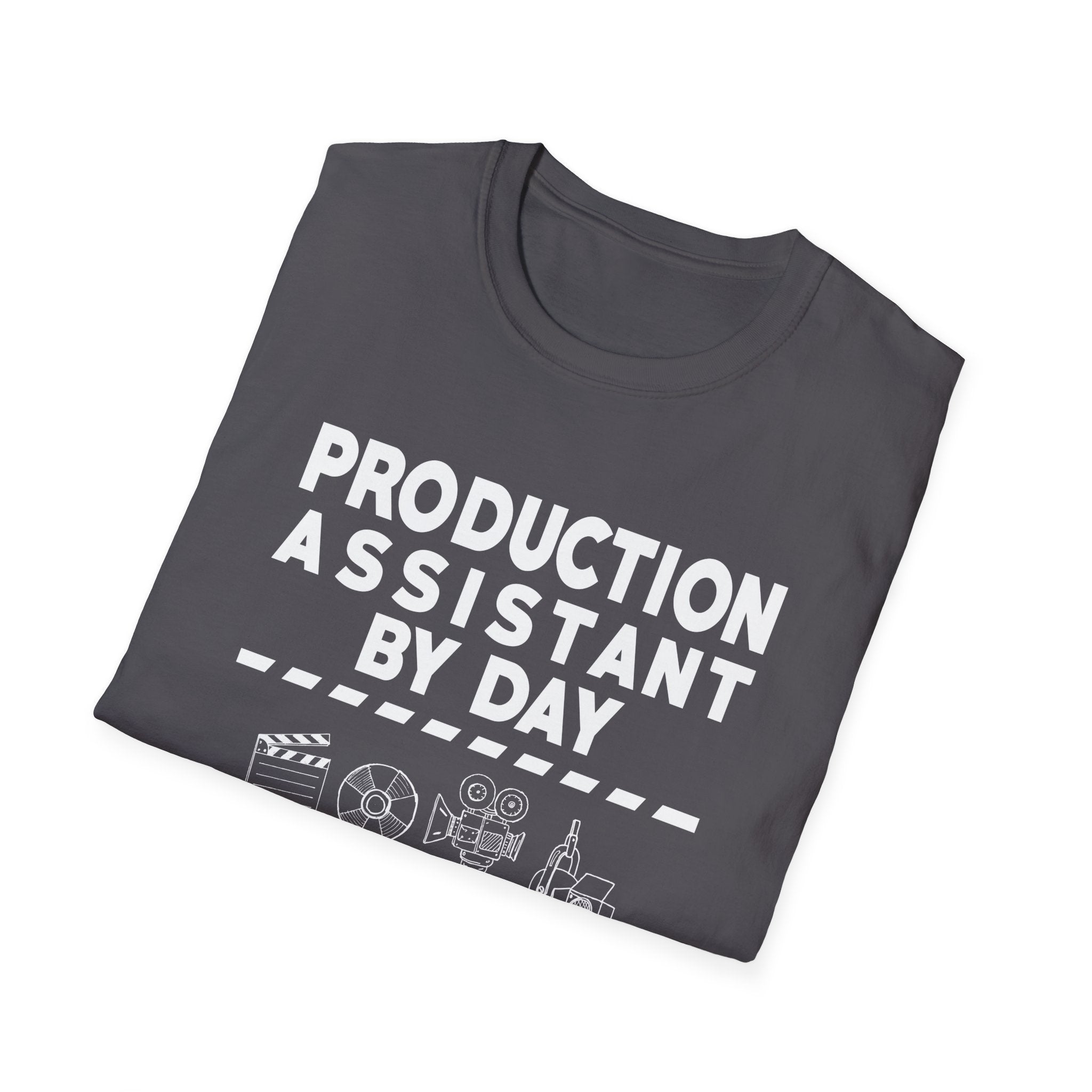 Production Assistant T-Shirt, Creative Gift for Filmmakers, Movie Lover Apparel, Fun Work Shirt, Casual Graphic Tee