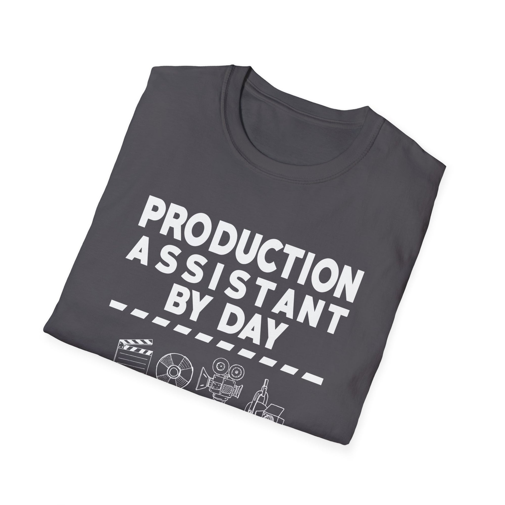 Production Assistant T-Shirt, Creative Gift for Filmmakers, Movie Lover Apparel, Fun Work Shirt, Casual Graphic Tee
