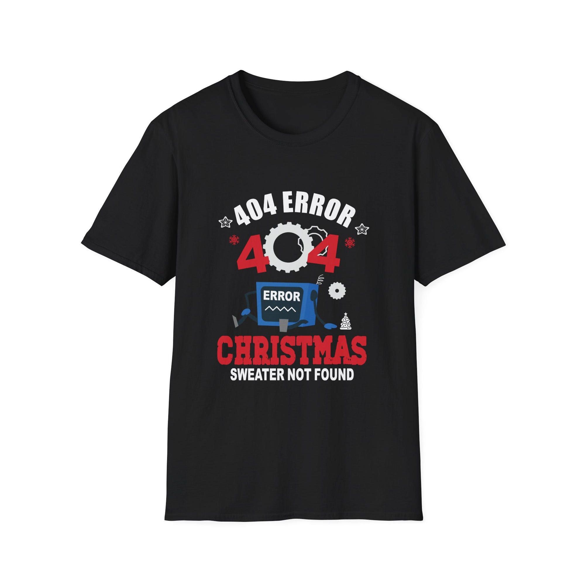 404 Error T-Shirt - Funny Tech Humor Tee, Unisex Gift for Programmers, Fun Christmas Apparel, Geeky Top, Quirky Design