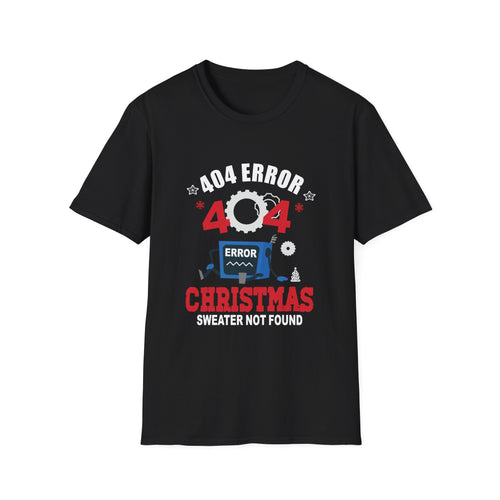 404 Error T-Shirt - Funny Tech Humor Tee, Unisex Gift for Programmers, Fun Christmas Apparel, Geeky Top, Quirky Design