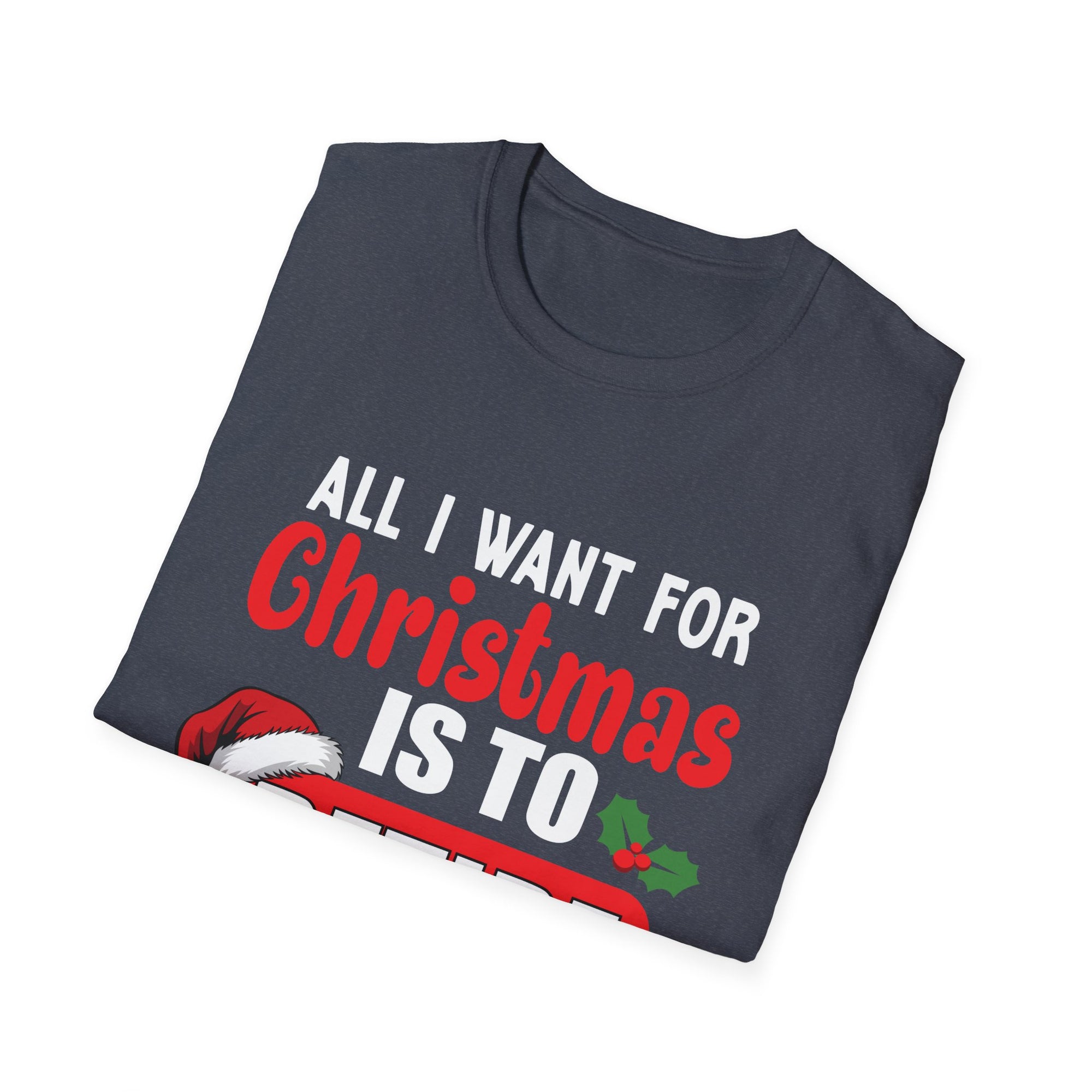 Unisex Christmas Retirement T-Shirt, Holiday Tee for Retirees, Funny Gift for Christmas, Softstyle Graphic Shirt, Retirement Party Apparel