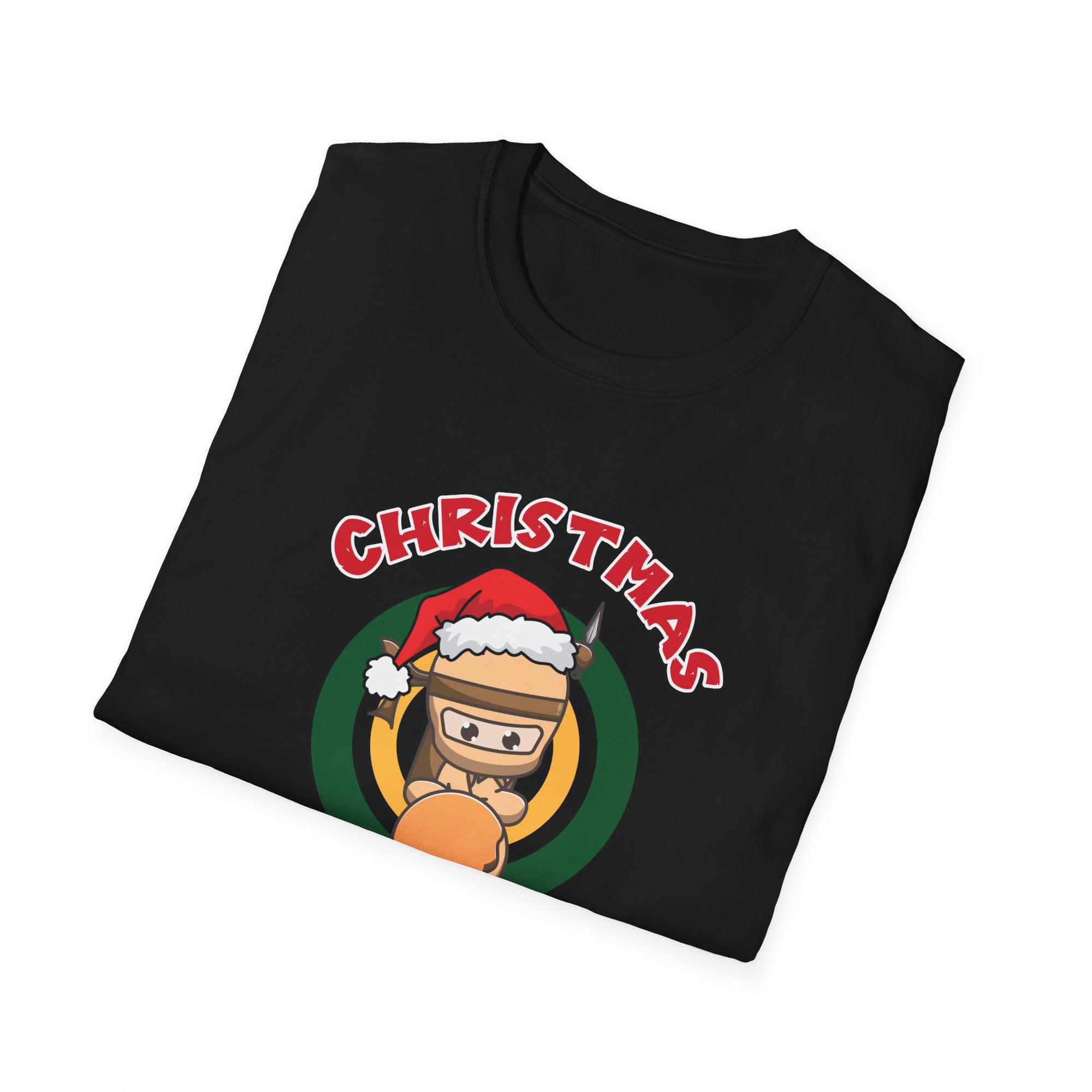 Christmas Ninja Bread Man T-Shirt, Holiday Shirt, Funny Christmas Tee, Unisex Christmas Apparel, Gift for Ninja Lovers