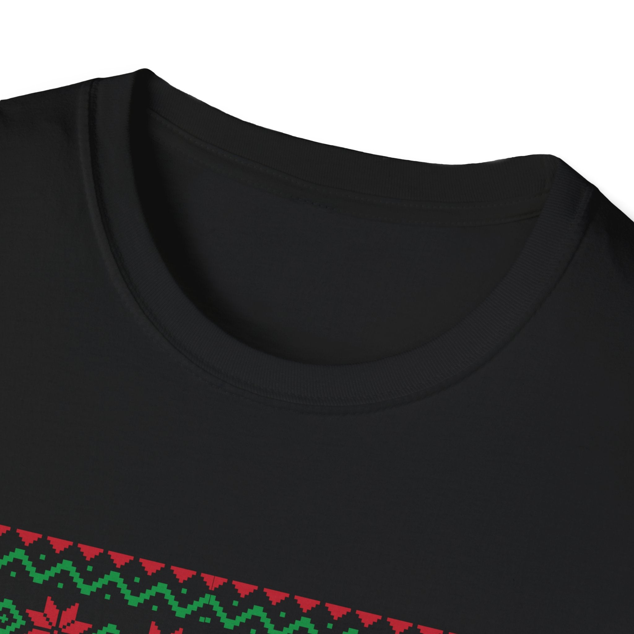 Festive Llama T-Shirt, Holiday Apparel, Christmas Gift, Unisex Softstyle Tee, Party Outfit, Animal Lover Shirt
