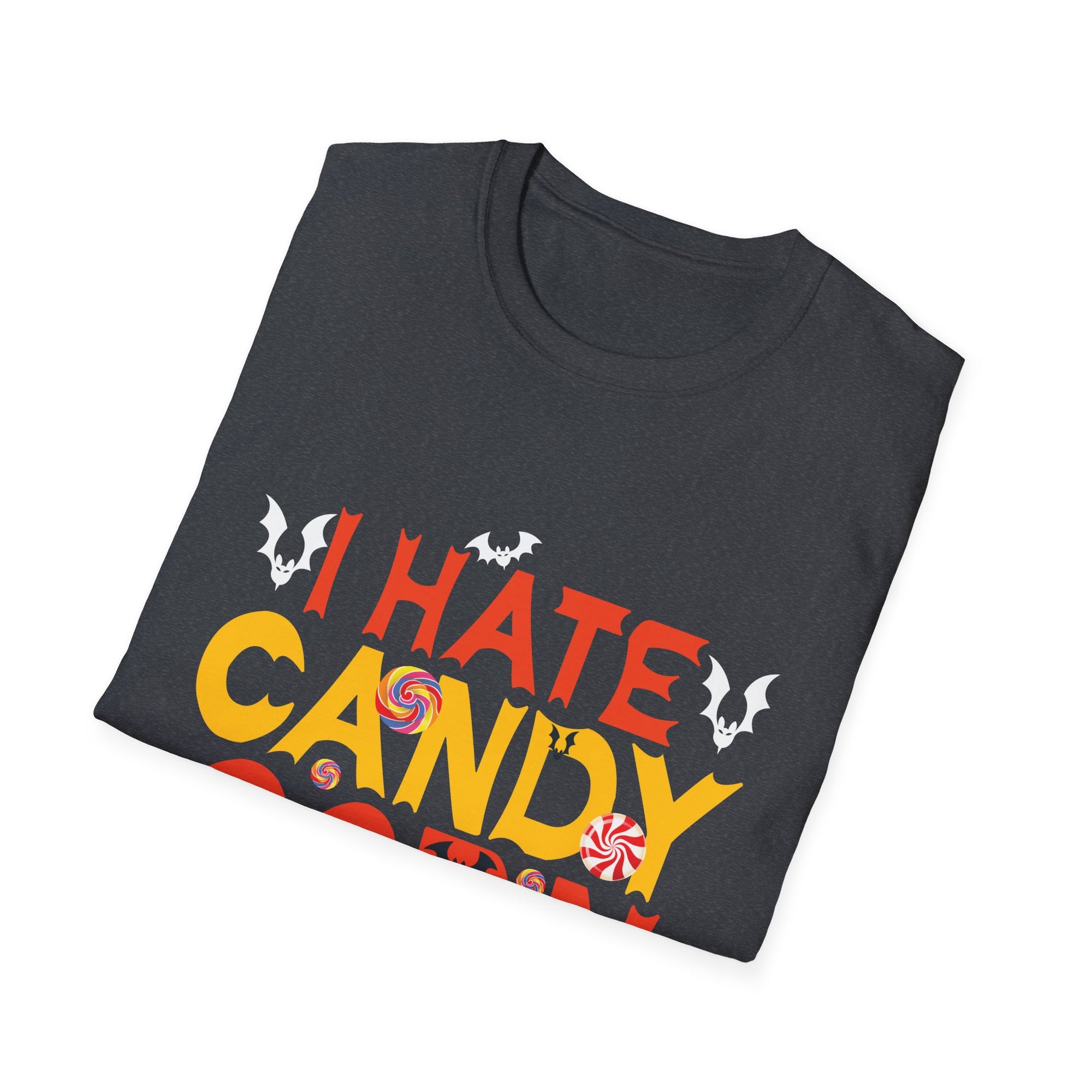 Halloween Humorous Unisex T-Shirt, Funny Candy Corn Hate Tee, Halloween Party Outfit, Trick or Treat Shirt, Spooky Season Apparel
