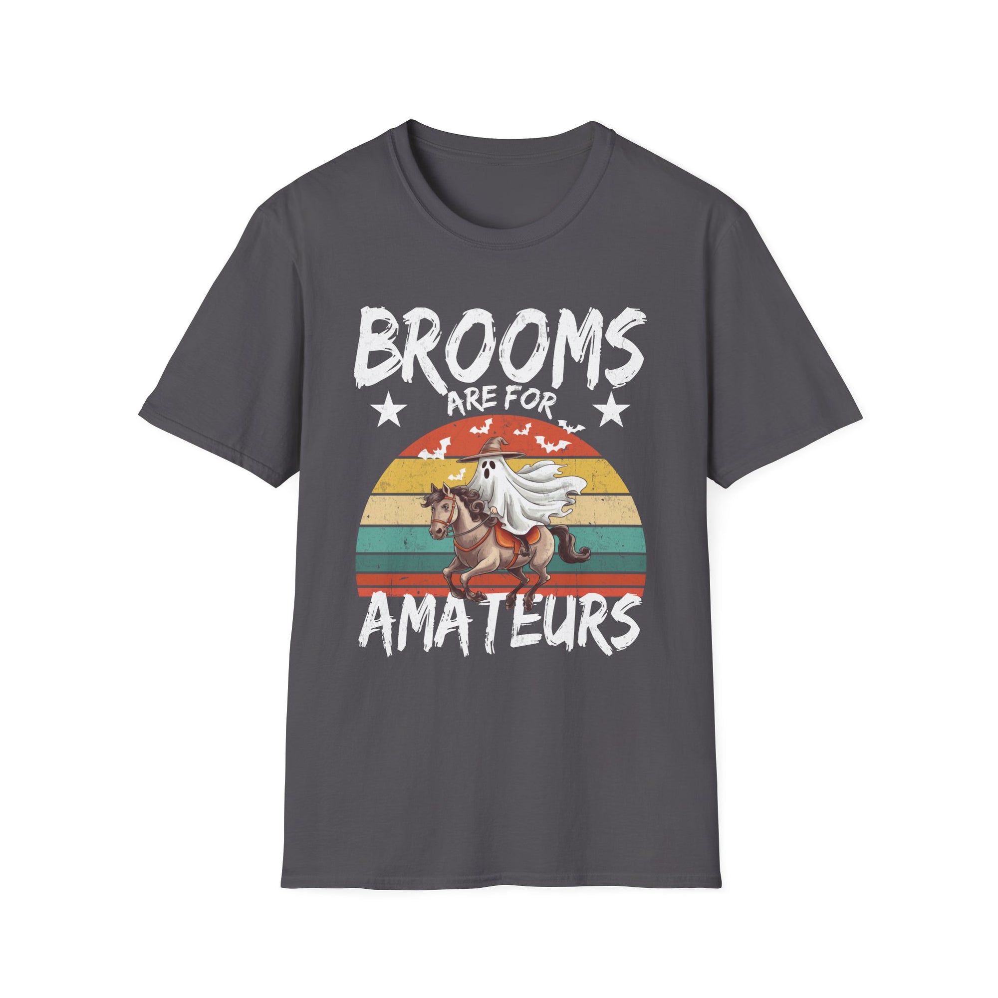 Halloween Unicorn T-Shirt, Funny Graphic Tee, Broom Riders, Gift for Unicorn Lovers, Unisex Softstyle Tee