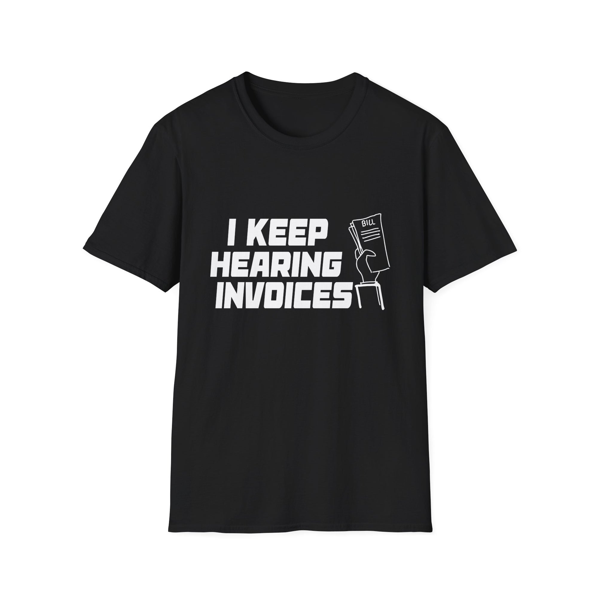 Funny Invoice T-Shirt, Quirky Gift for Accountants, Perfect for Work or Parties, Humorous Casual Wear, Unisex Graphic Tee