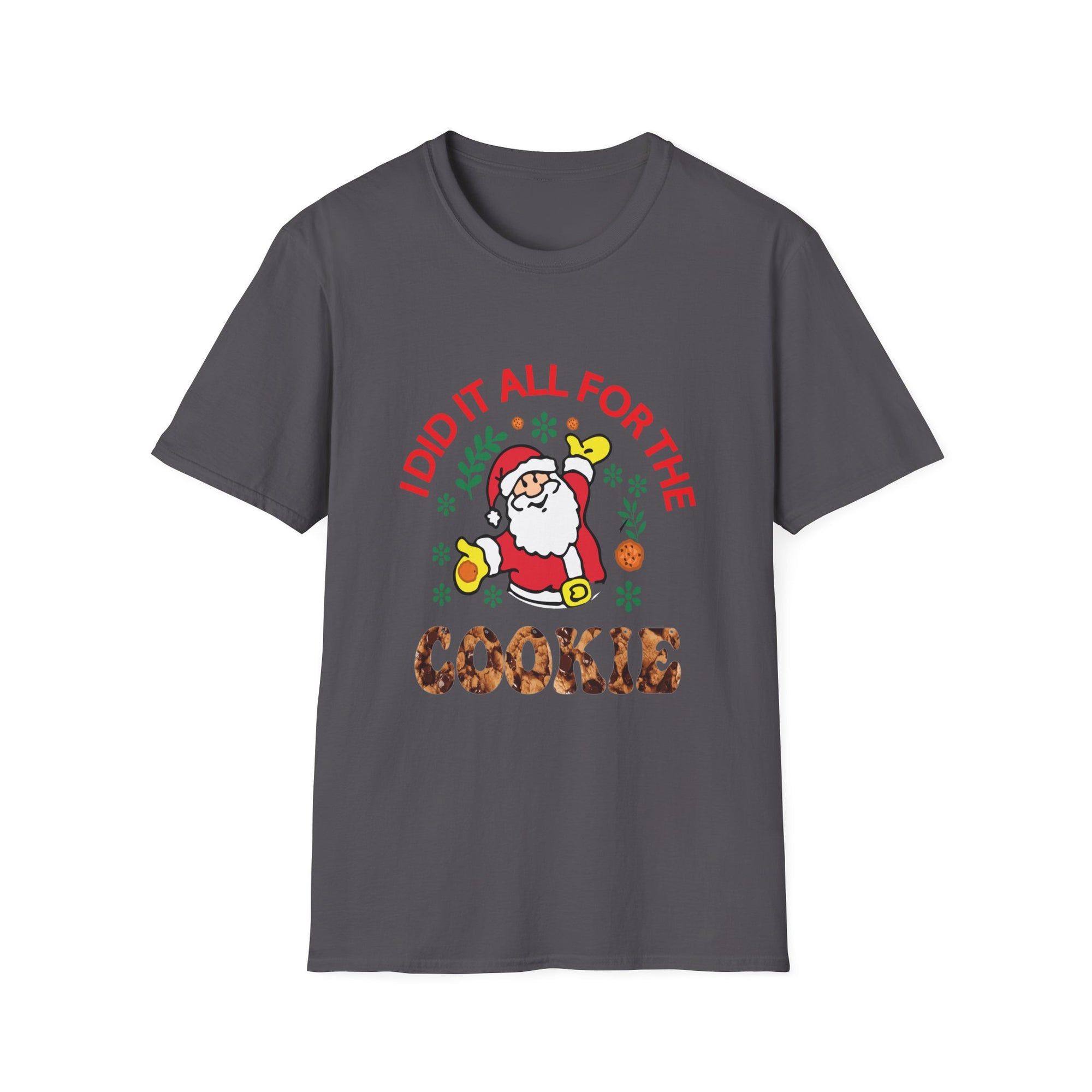 Funny Christmas Cookie T-Shirt, Holiday Gift, Santa Tee, Unisex X-Mas Shirt, Baking Lover's Apparel