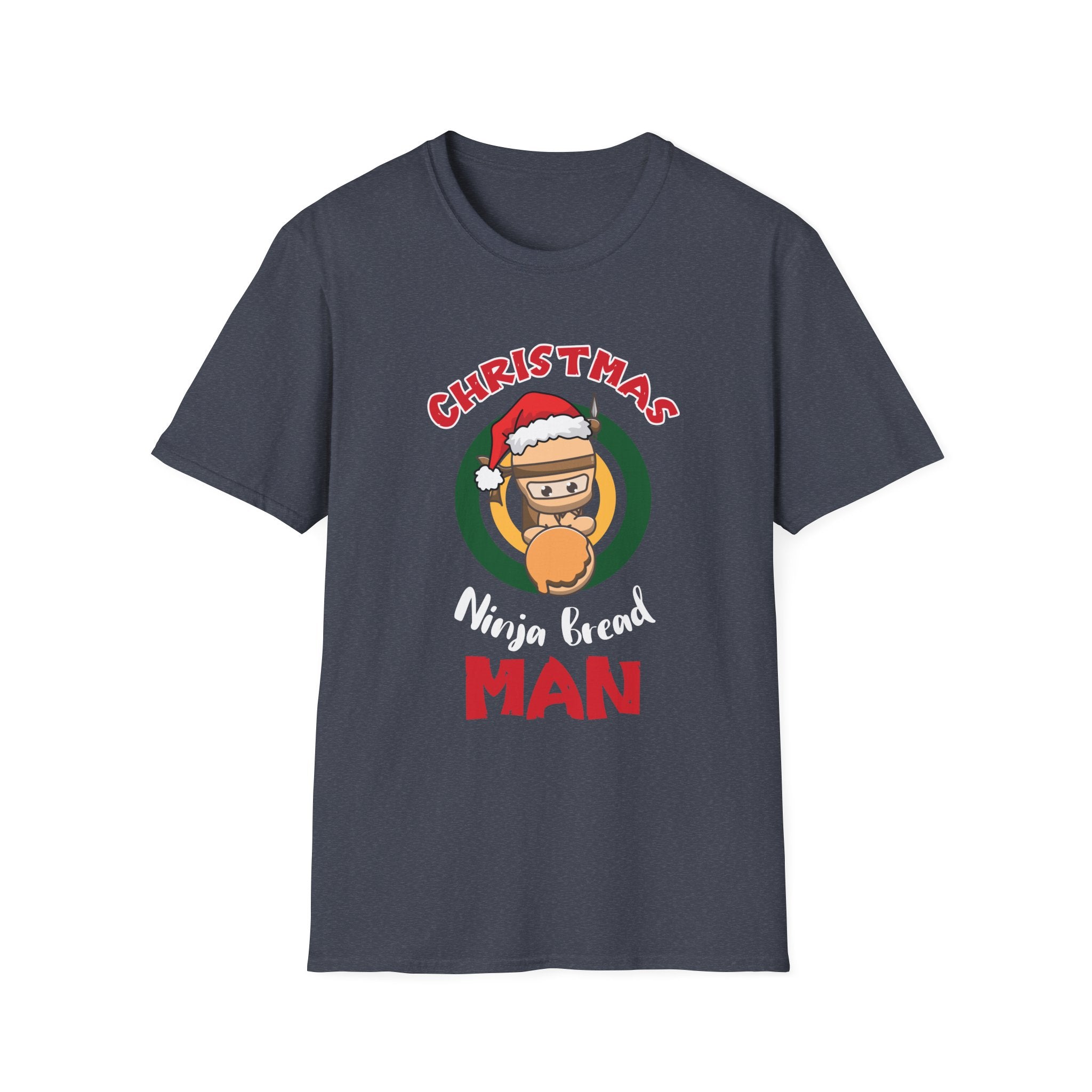 Christmas Ninja Bread Man T-Shirt, Holiday Shirt, Funny Christmas Tee, Unisex Christmas Apparel, Gift for Ninja Lovers