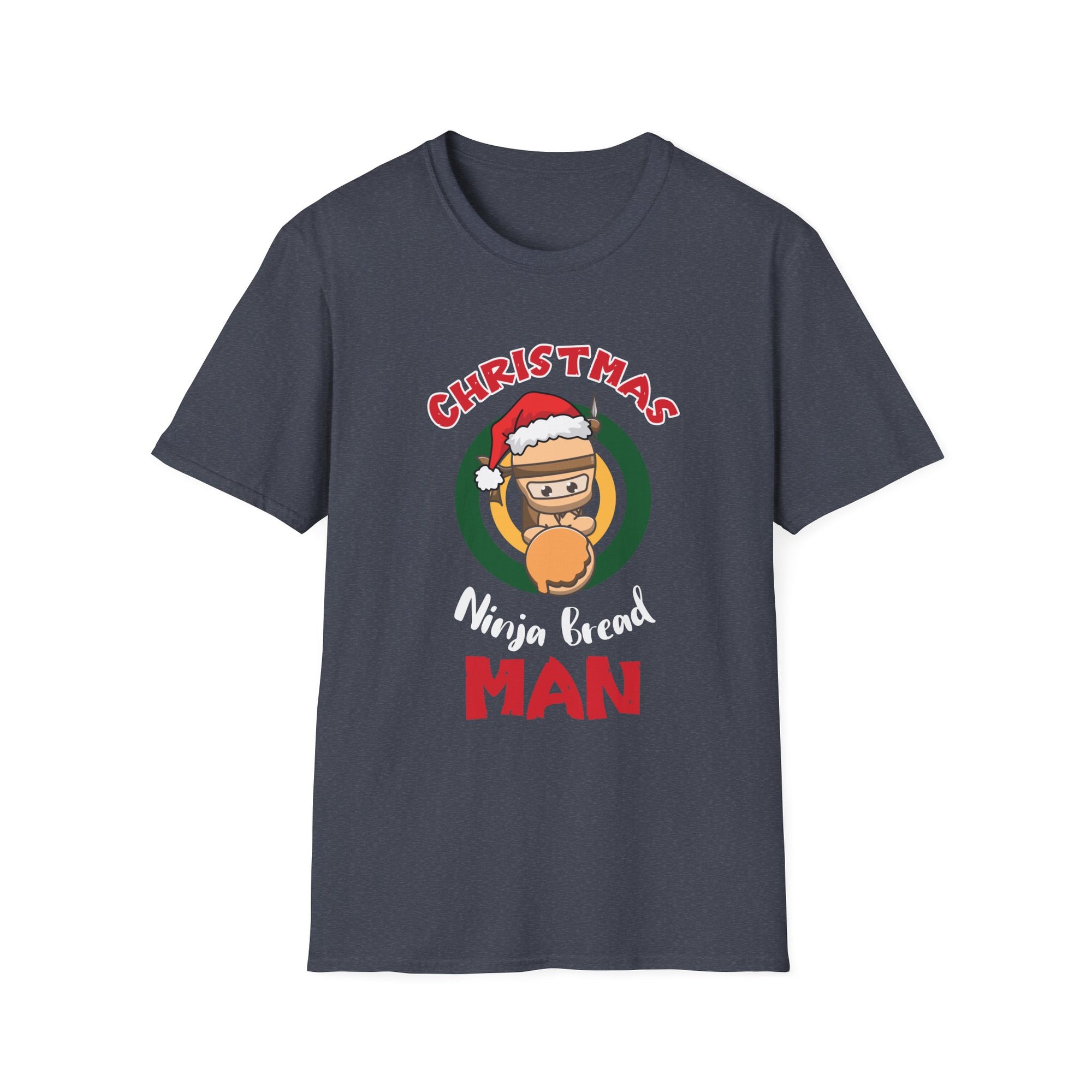 Christmas Ninja Bread Man T-Shirt, Holiday Shirt, Funny Christmas Tee, Unisex Christmas Apparel, Gift for Ninja Lovers