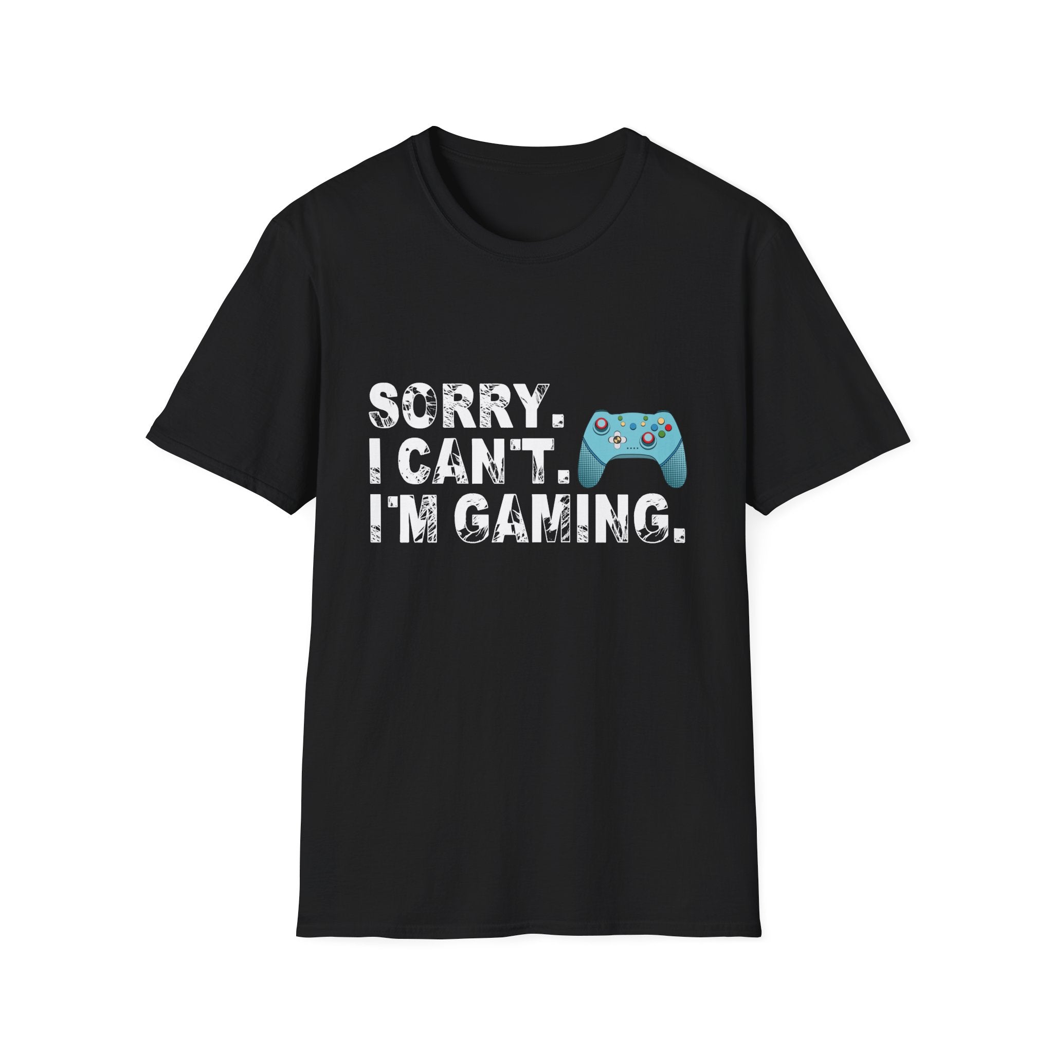 Unisex Gamer T-Shirt - Sorry I Can't, I'm Gaming - Perfect Gift for Gamers, Casual Wear, Birthday Gift, Gaming Events, Fun Apparel