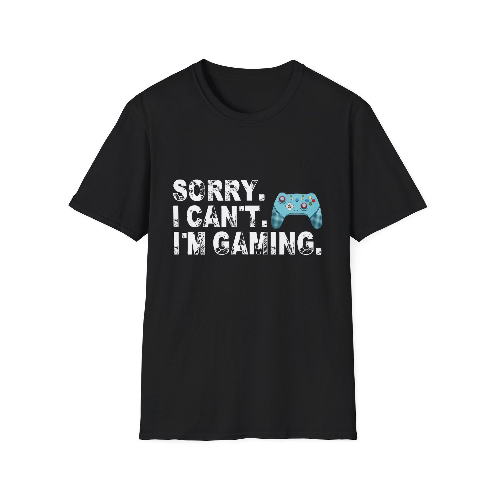 Unisex Gamer T-Shirt - Sorry I Can't, I'm Gaming - Perfect Gift for Gamers, Casual Wear, Birthday Gift, Gaming Events, Fun Apparel